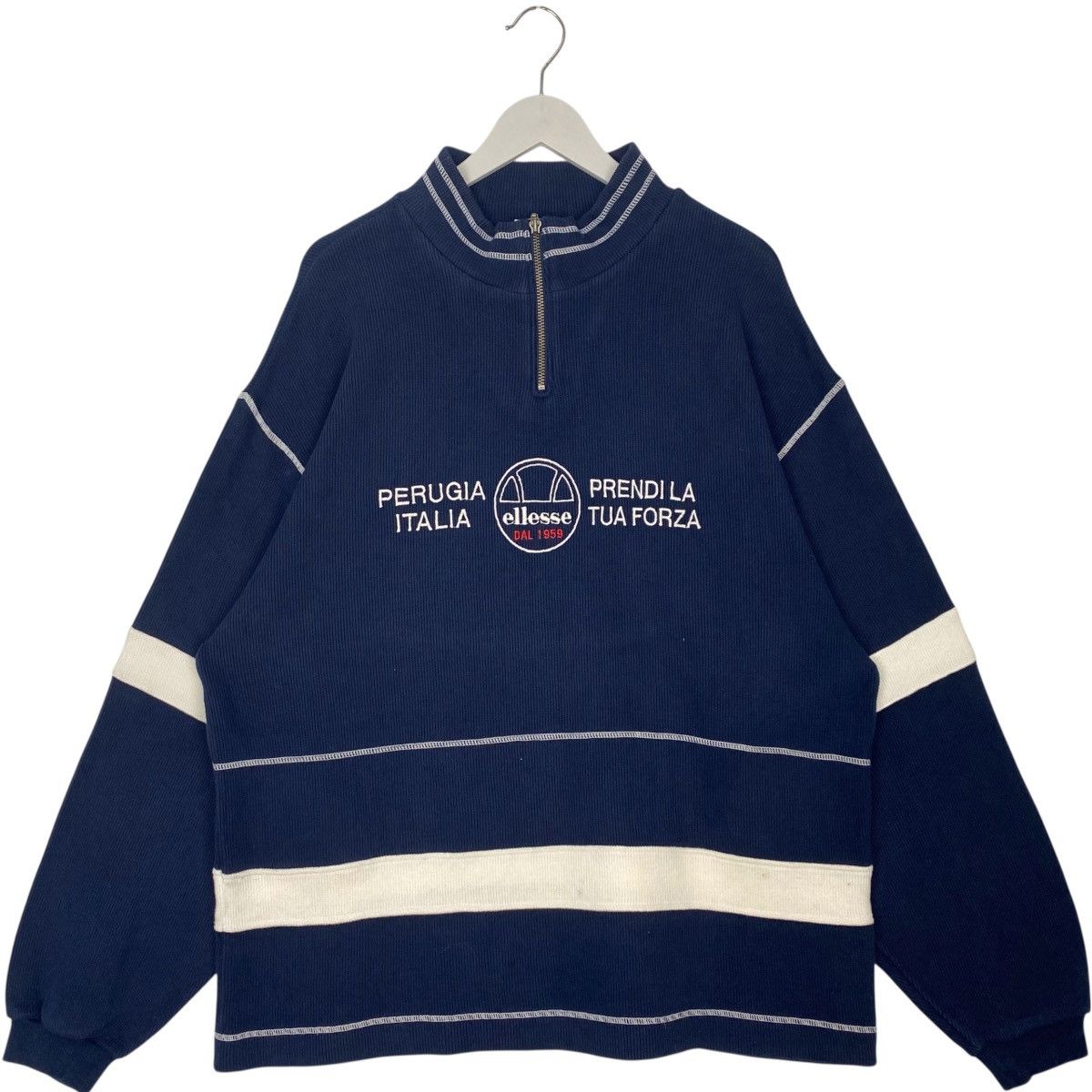 Other Vintage Ellesse Small Embroidered Quater Zip Blue Size M Size US M / EU 48-50 / 2 - 1 Thumbnail