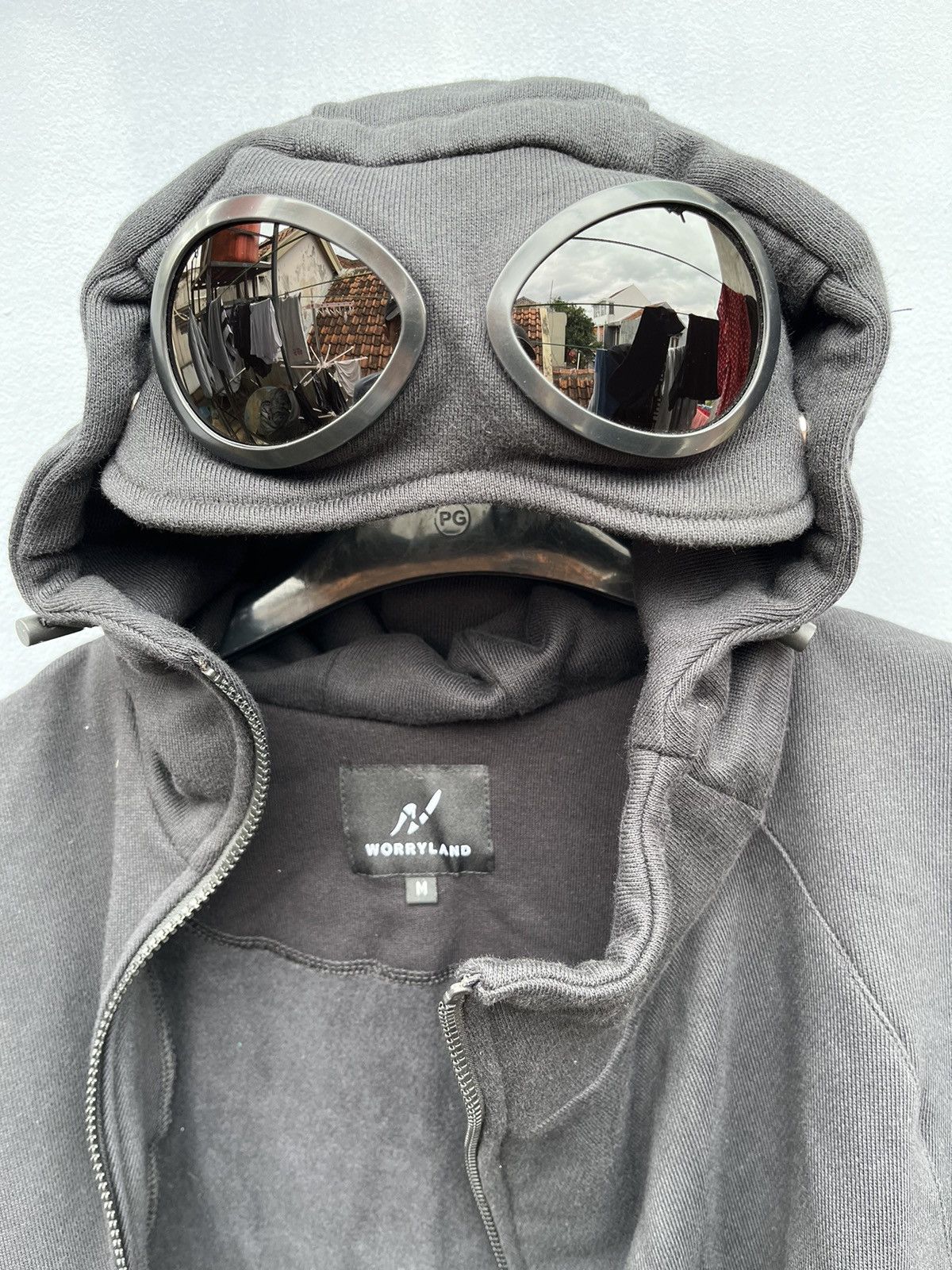 Vintage Asymmetric Goggle Jacket by Worryland Look Like CP Company Size US M / EU 48-50 / 2 - 8 Thumbnail