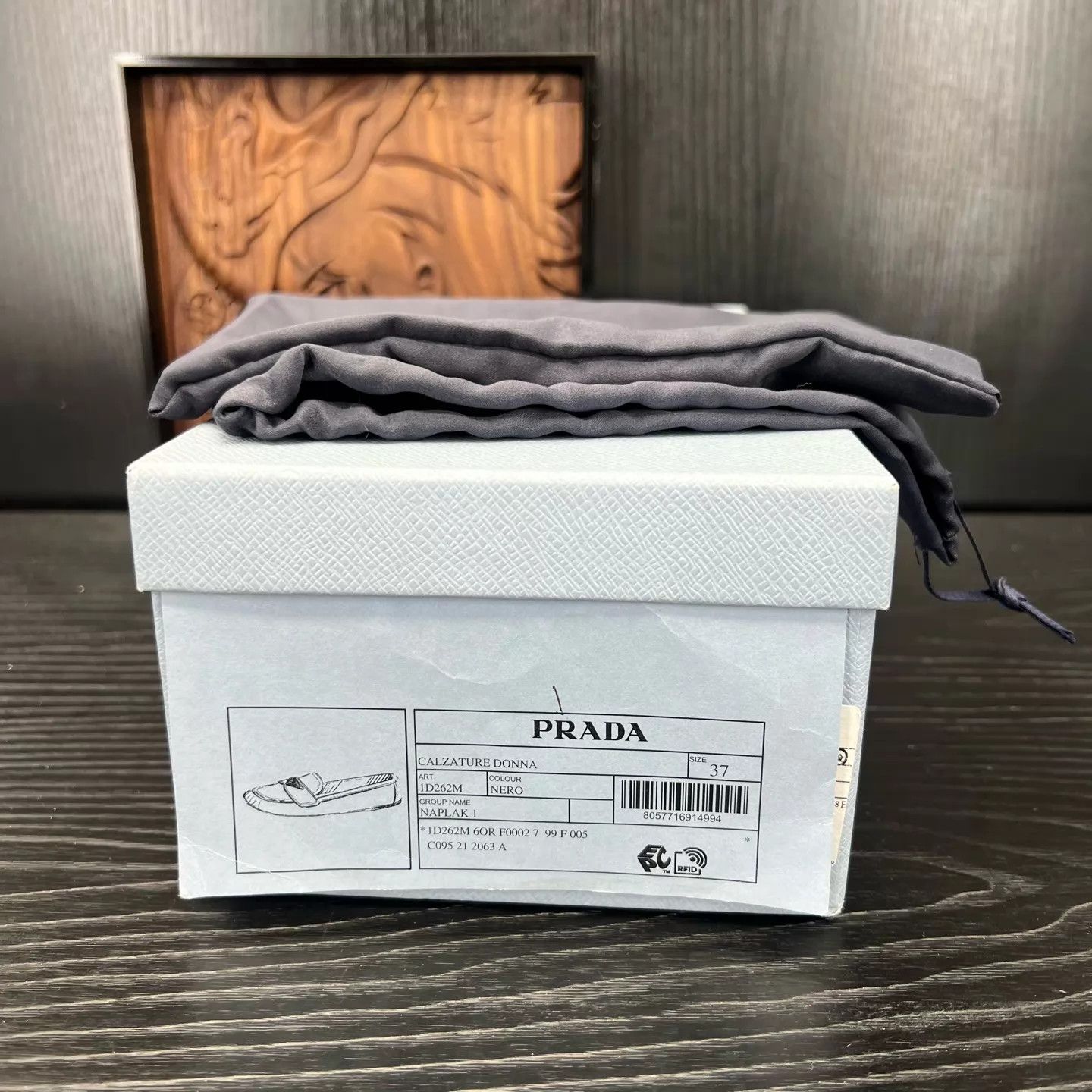 Prada Prada Patent Leather Black Flat Shoes Size 37 Size US 6.5 / IT 36.5 - 9 Thumbnail
