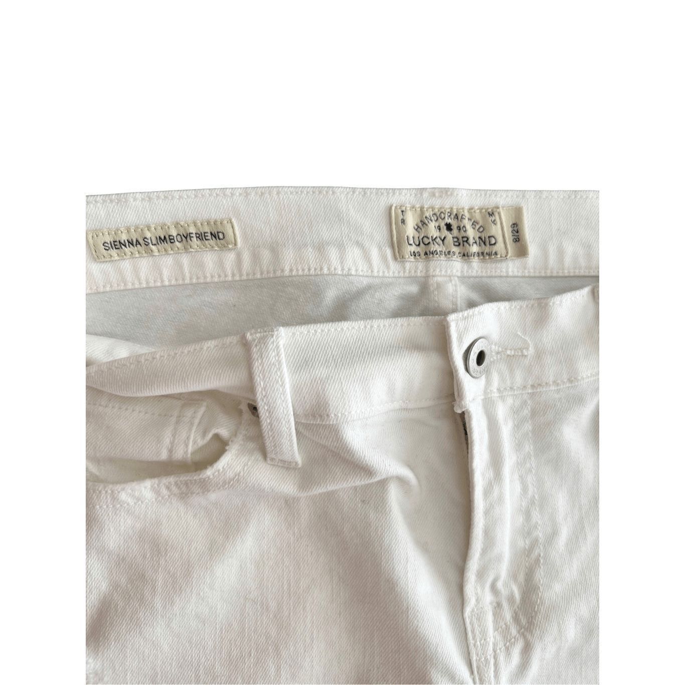 Lucky Brand Lucky Brand distressed Boyfriend White Jeans 8/29 Size 30" / US 8 / IT 44 - 10 Thumbnail
