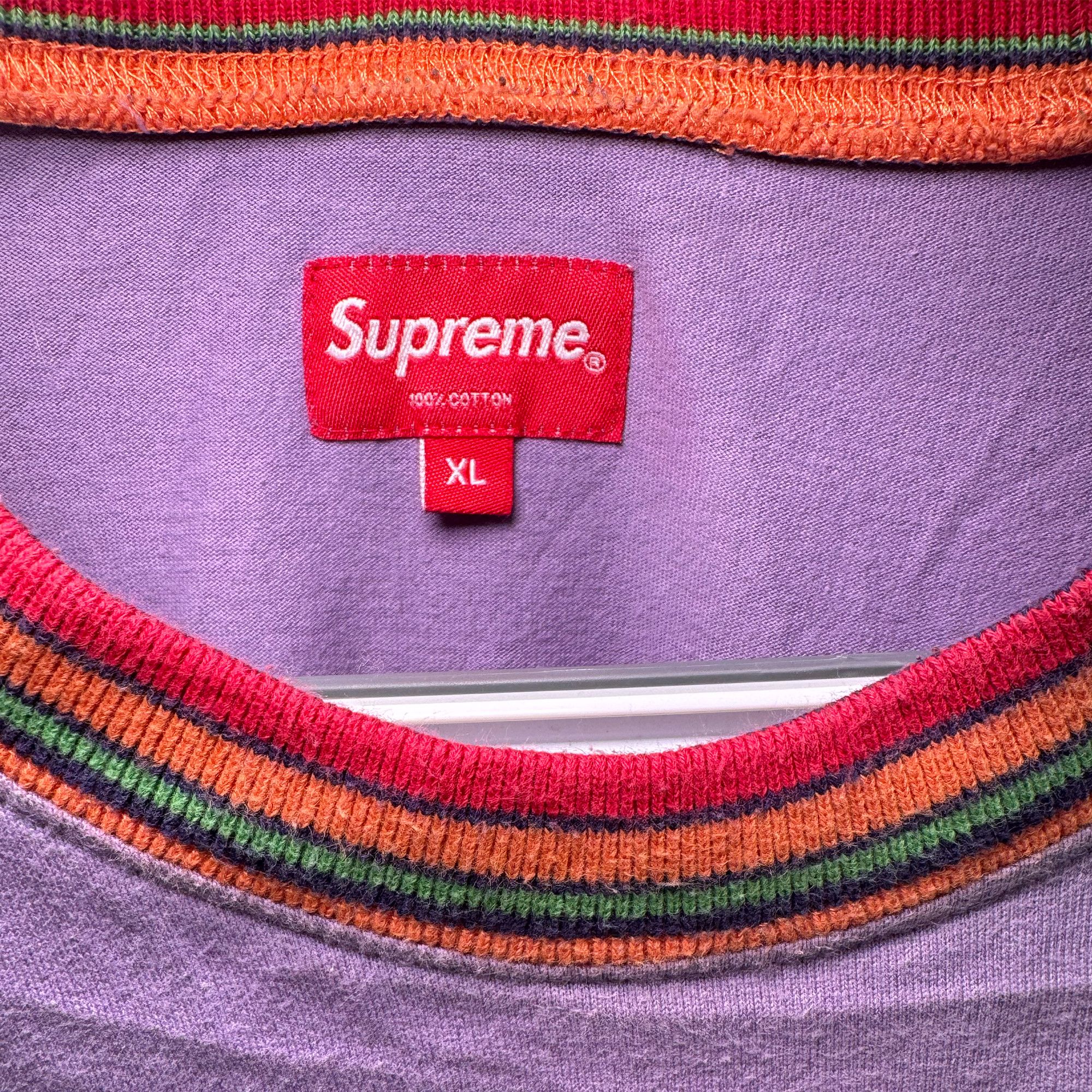 Supreme Supreme Rainbow Collar Long Sleeve Tee Men’s X Large Size US XL / EU 56 / 4 - 3 Thumbnail