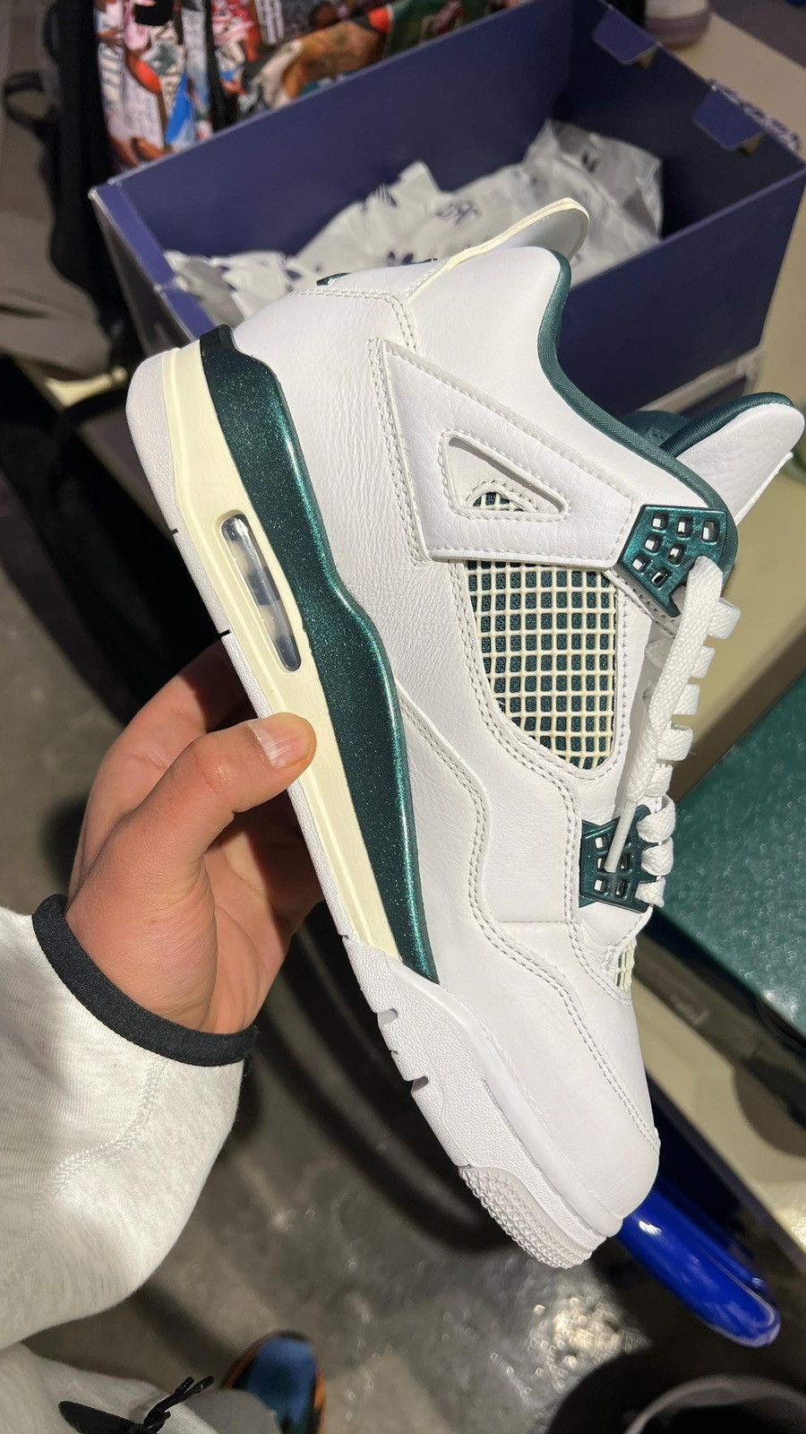 Adidas Jordan 4 Retro oxidized Green Size US 8.5 / EU 41-42 - 6 Thumbnail