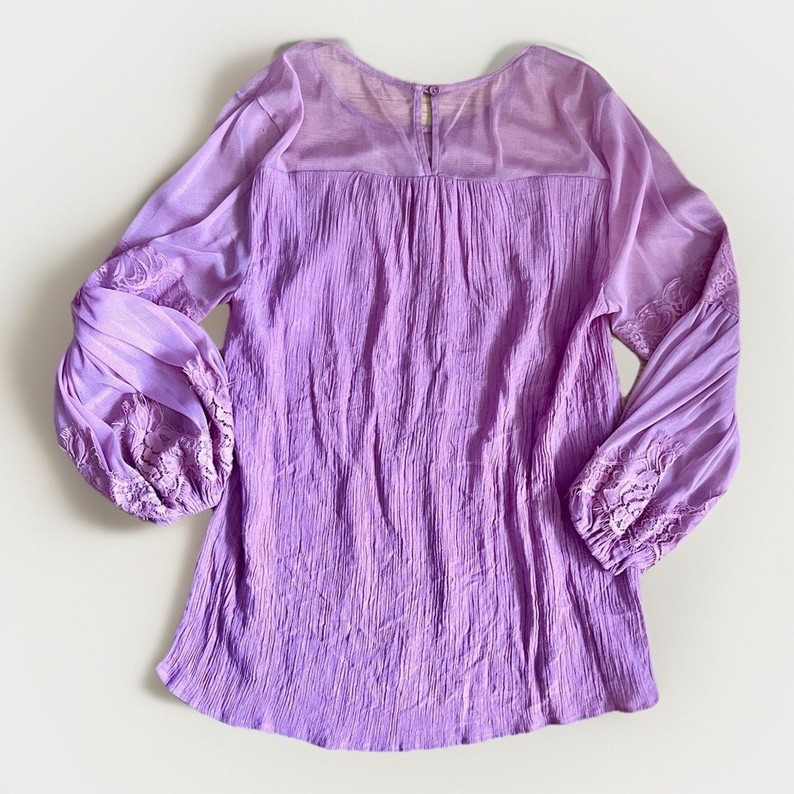 The Unbranded Brand Entro Women's Blouse Size S Mauve Long Sleeve Top Size S / US 4 / IT 40 - 4 Thumbnail