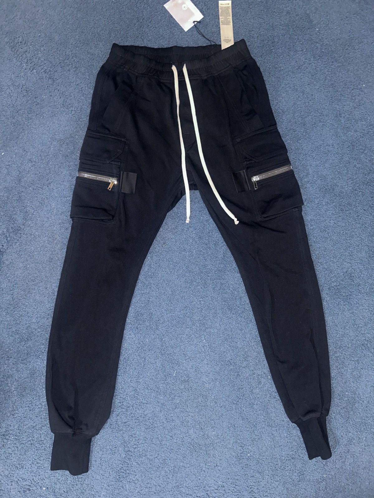 Rick Owens RU18S5390-BA Cargo Jogger Pants | Grailed
