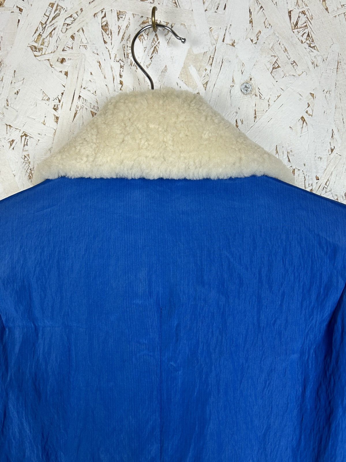 Helmut Lang NWT Helmut Lang Shearling Parachute Bomber Jacket Blue S Size S / US 4 / IT 40 - 10 Thumbnail