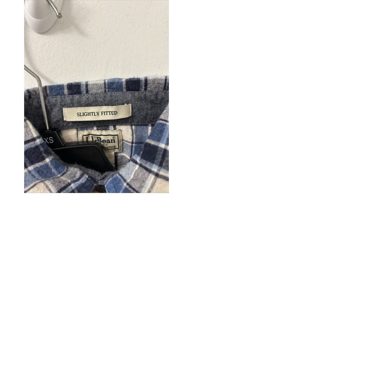 Vintage LL Bean Button-Down Shirt Mens S Blue Plaid Flannel 100% Cotton Casual Long Sleeve Pocketed 29" QTY Regular Fit Vintage No Size US S / EU 44-46 / 1 - 9 Thumbnail