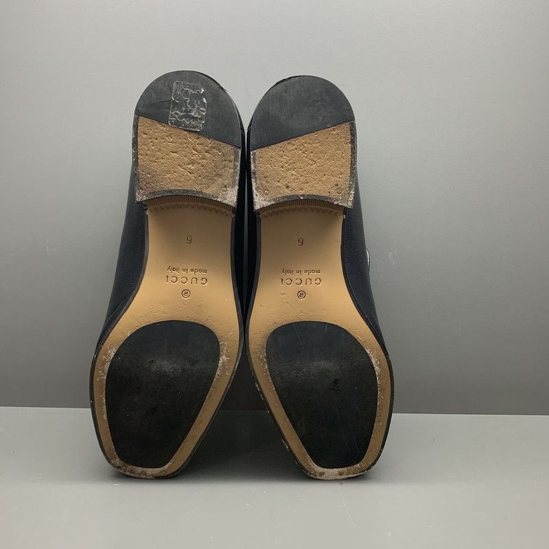 Gucci Gucci Jordaan Black Leather Loafers for Men - Size US 7.5 / EU 40-41 - 4 Thumbnail