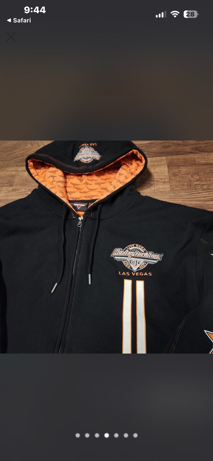 Harley Davidson DEADSTOCK Vintage Harley Davidson Hoodie Embroidered Zip Up Size US L / EU 52-54 / 3 - 4 Thumbnail