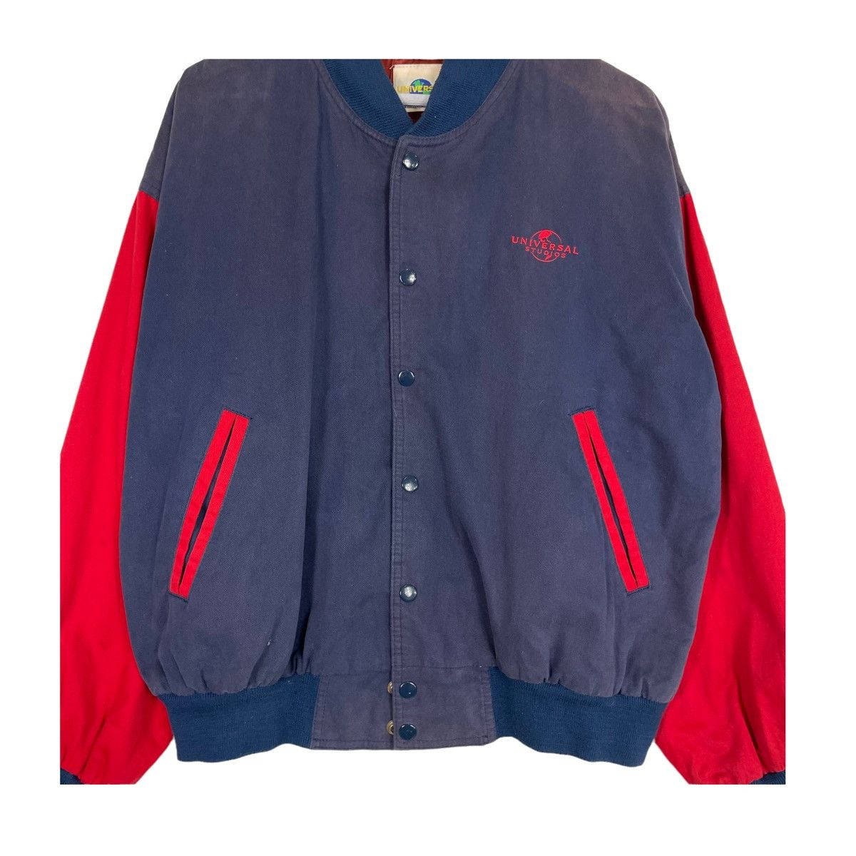 Universal Studios × Vintage 💥90s UNIVERSAL STUDIOS SUNFADED VARSITY JACKET Size US S / EU 44-46 / 1 - 5 Thumbnail