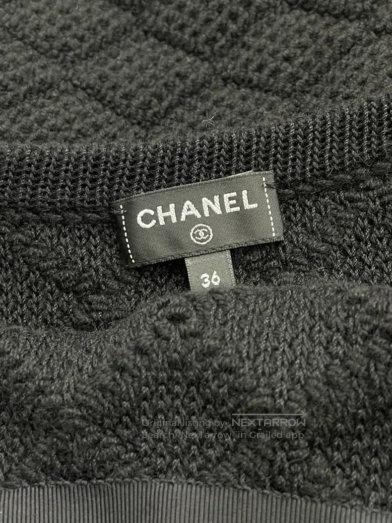 Chanel Chanel Black leather chain cashmere strap dress Size XS / US 0-2 / IT 36-38 - 5 Thumbnail