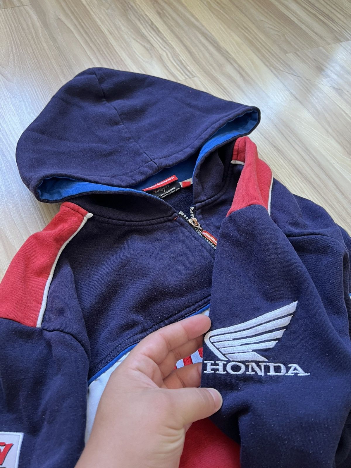 Honda Vintage Honda Racing Zip Hoodie Size US XL / EU 56 / 4 - 8 Thumbnail