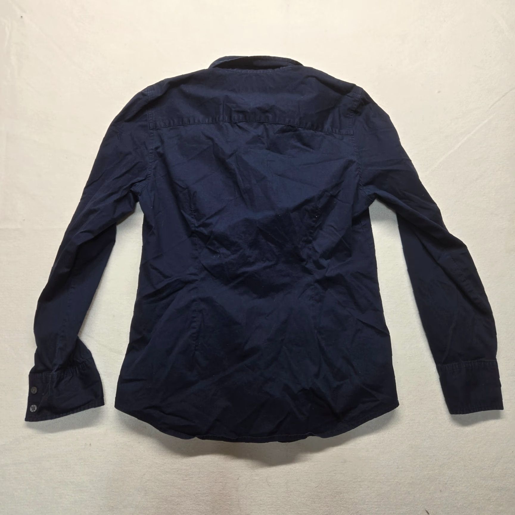 Tommy Hilfiger Tommy Hilfiger Solid Black Long Sleeve Button Up Shirt Adult Women's L Large Size L / US 10 / IT 46 - 8 Thumbnail