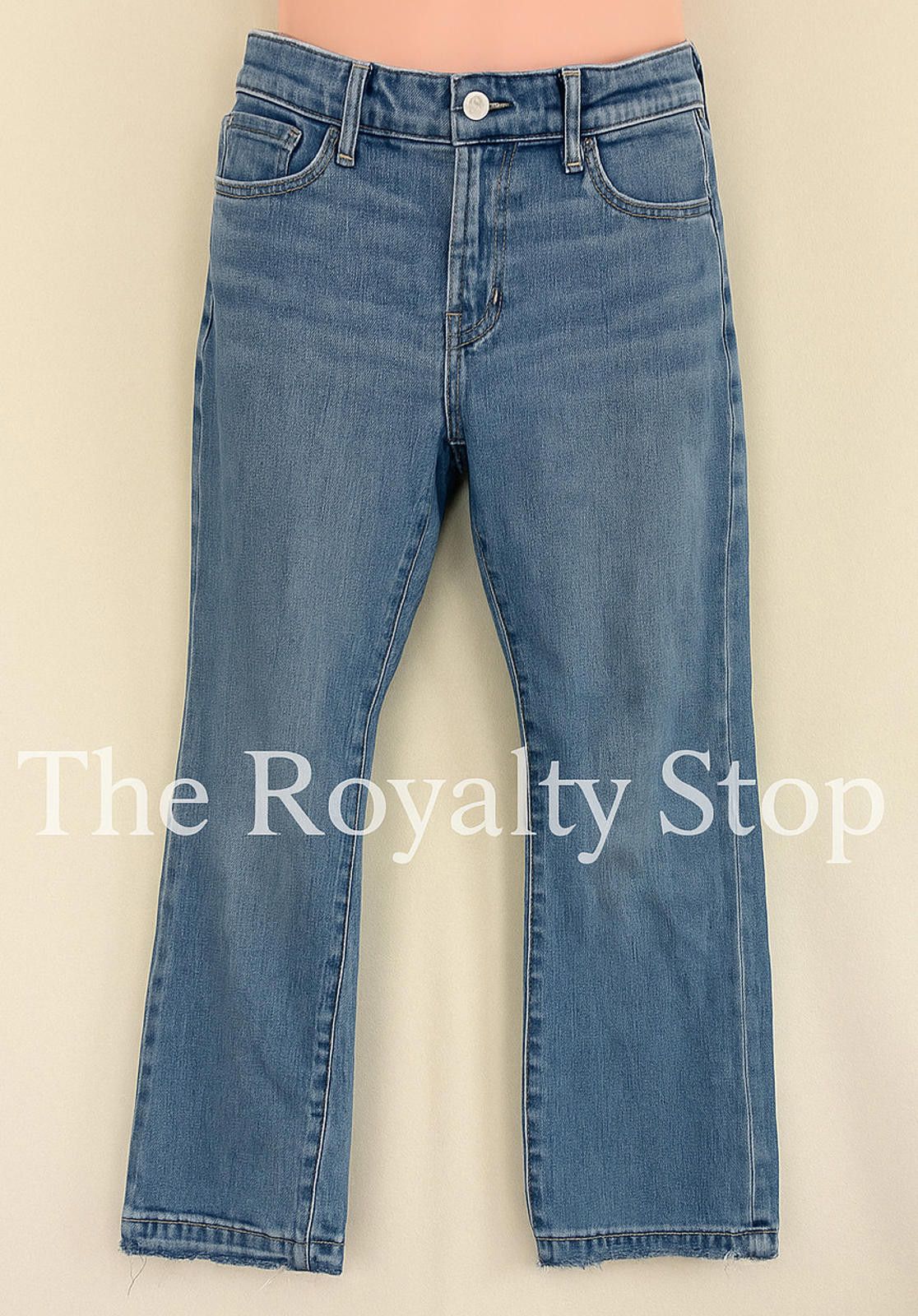 Gap GAP Y2K Long Lean Jeans Sz2L Boot Cut Distressed Frayed Hem Size 29" - 1 Thumbnail
