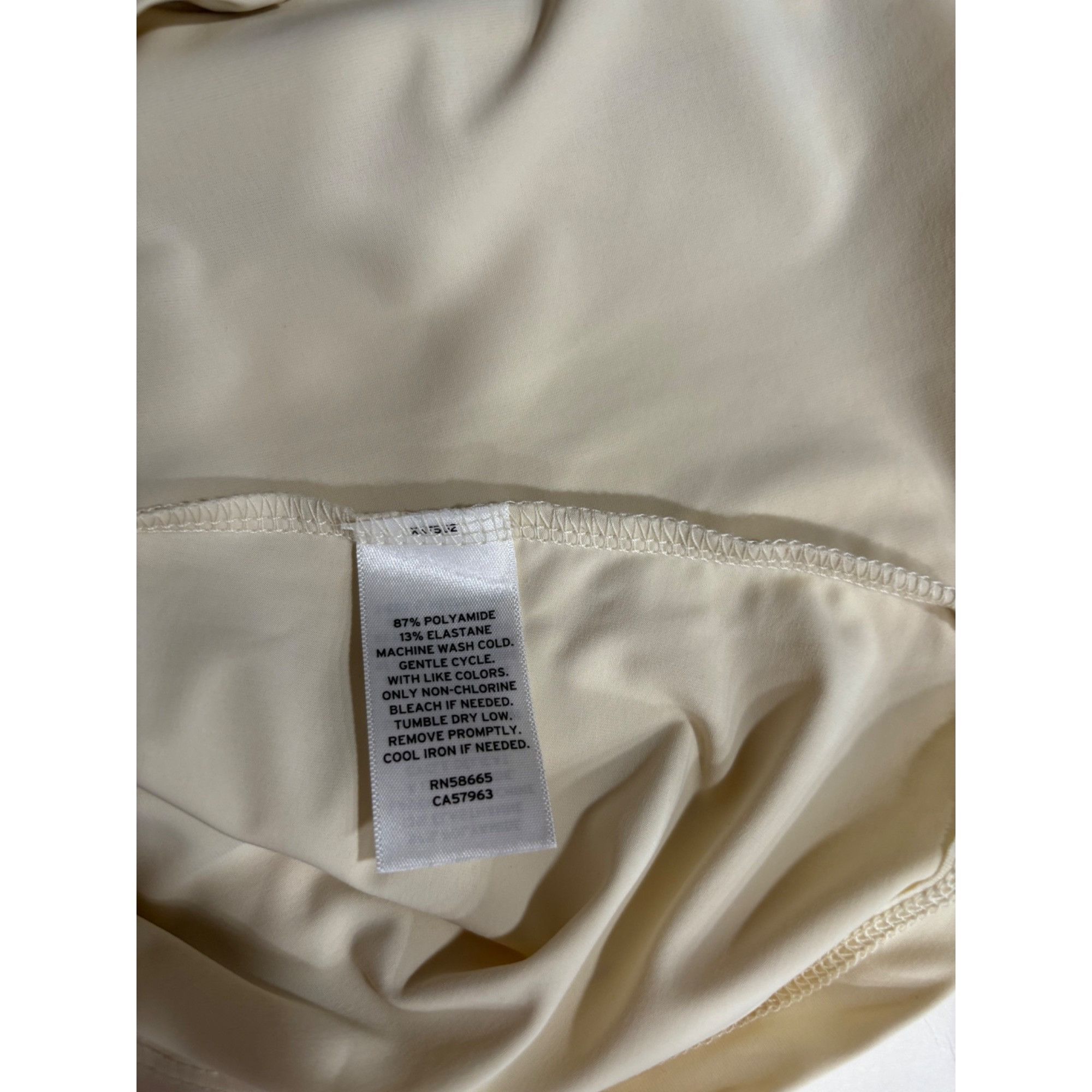 Other Open Edit Ruched Side Long Sleeve Top in Ivory Dove, Sz. S Size S / US 4 / IT 40 - 7 Thumbnail