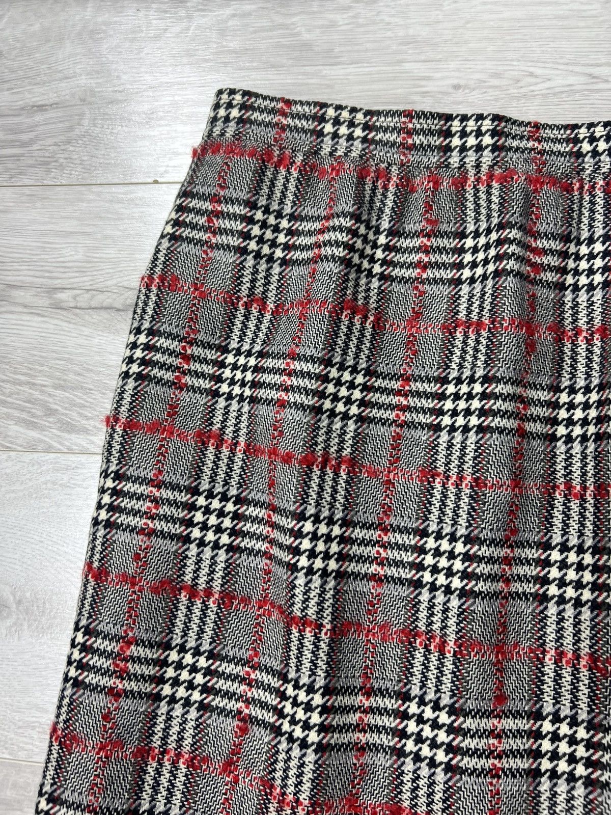 Celine Rare Vintage Celine Paris Tweed Wool Plaid Skirt Size 44 Size 32" / US 10 / IT 46 - 4 Thumbnail