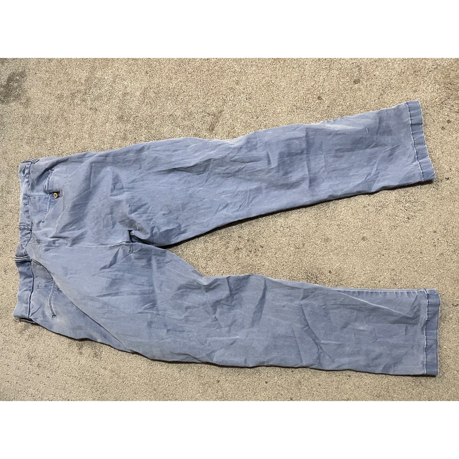 Tommy Bahama Tommy Bahama Pants Blue Straight Leg Chino 34x30 Men Regular 5-Pocket Twill Cotton Blend Size US 34 / EU 50 - 3 Thumbnail