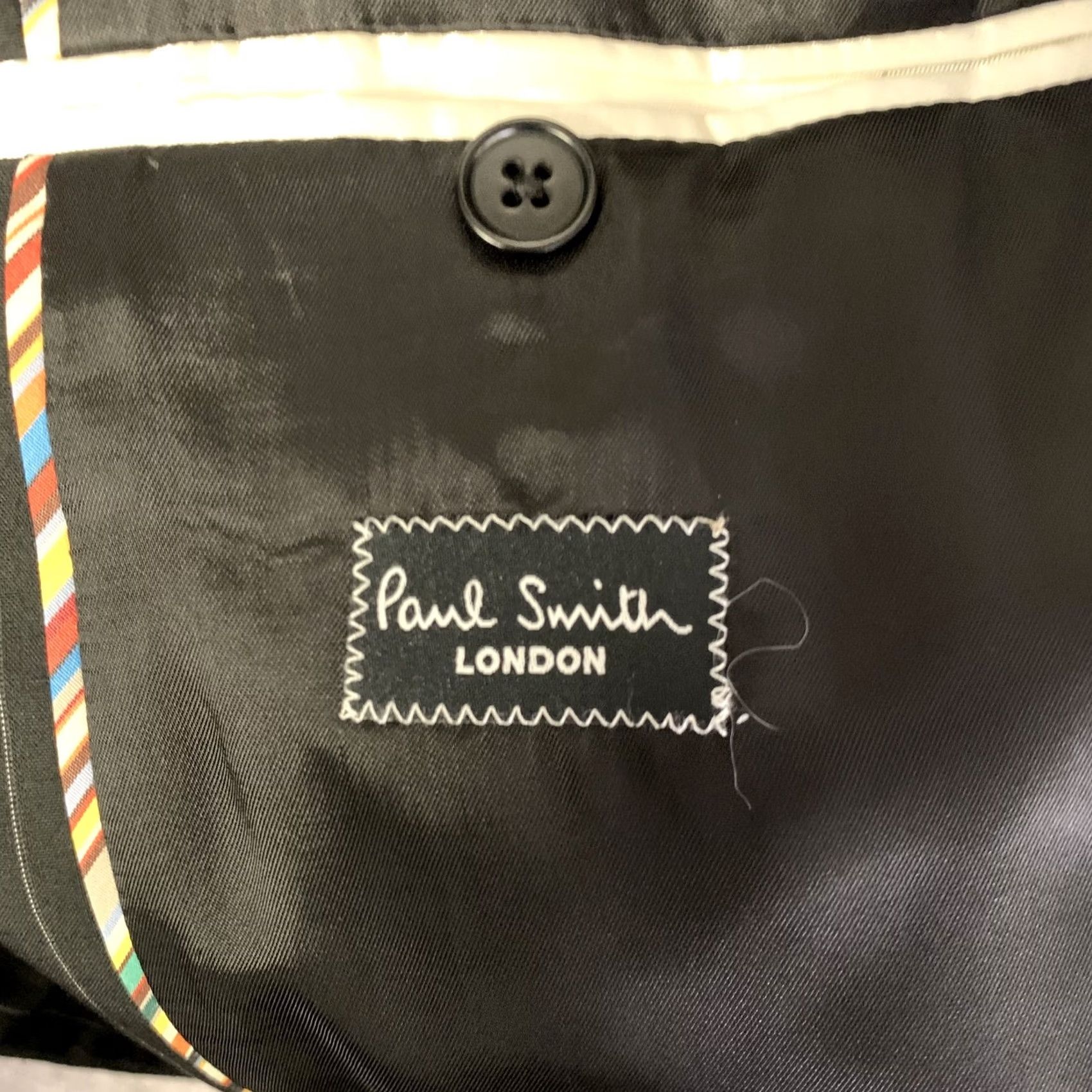 Paul Smith PAUL SMITH Suit Black White Pinstripe Wool Notch Lapel Size 38 Men Size 38R - 7 Thumbnail