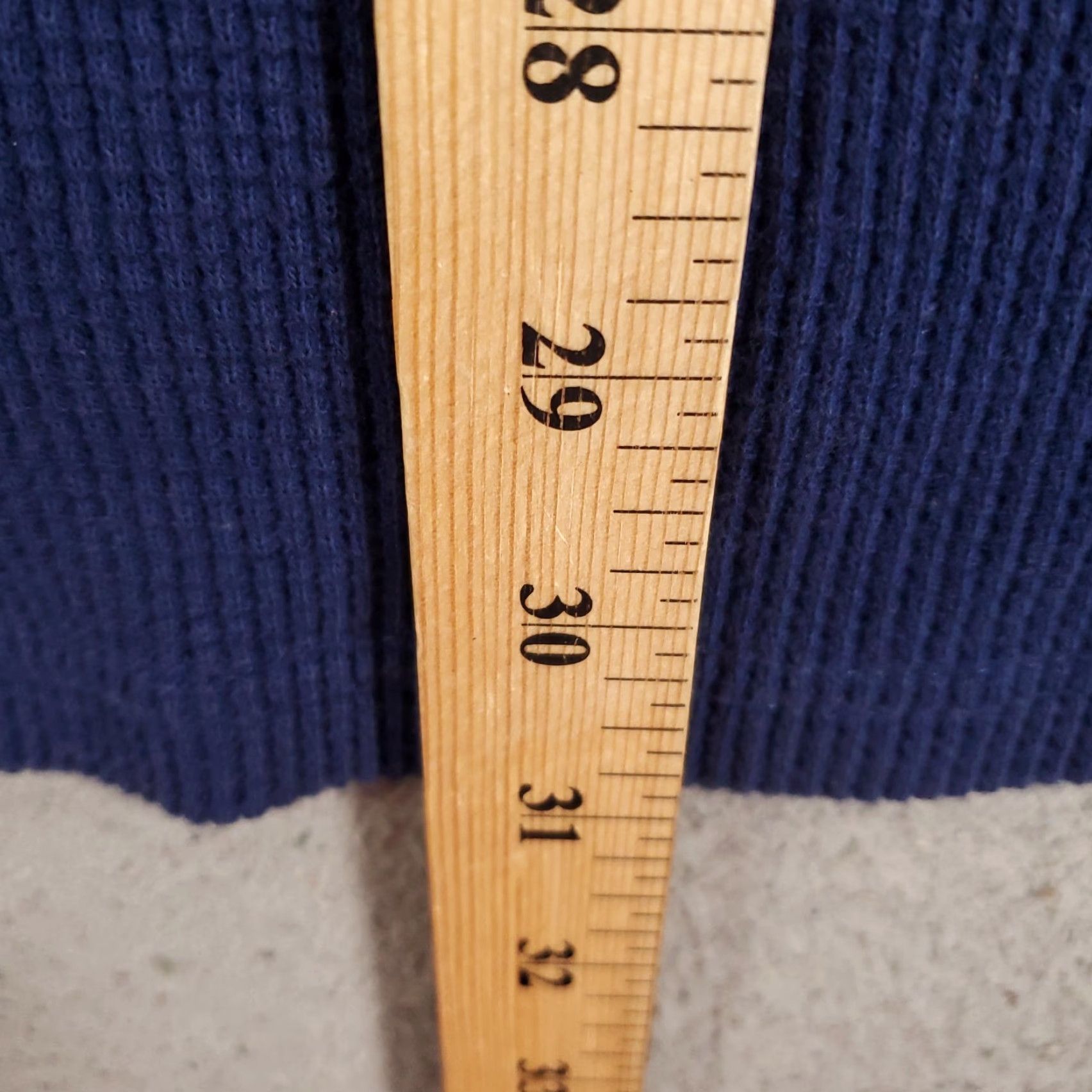 Quacker Factory VINTAGE Quacker Factory Blouse Womens 2X Blue Rhinestone Waffle Knit Long Sleeve Pullover Classic Size XXL / US 16-18 / IT 52-54 - 3 Thumbnail