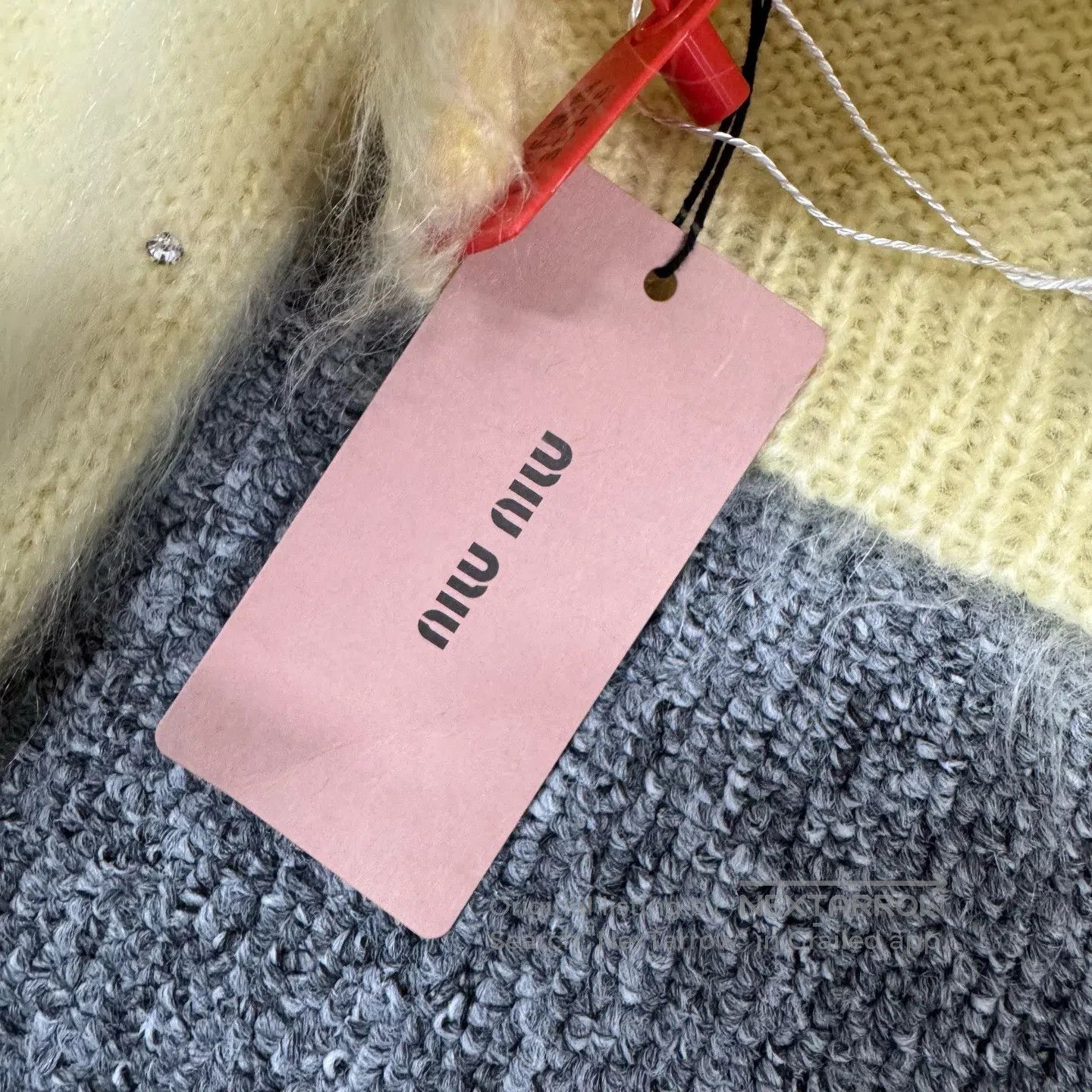 Miu Miu miu miu Ma Haimei: Full-water diamond pattern cardigan swe Size M / US 6-8 / IT 42-44 - 6 Thumbnail