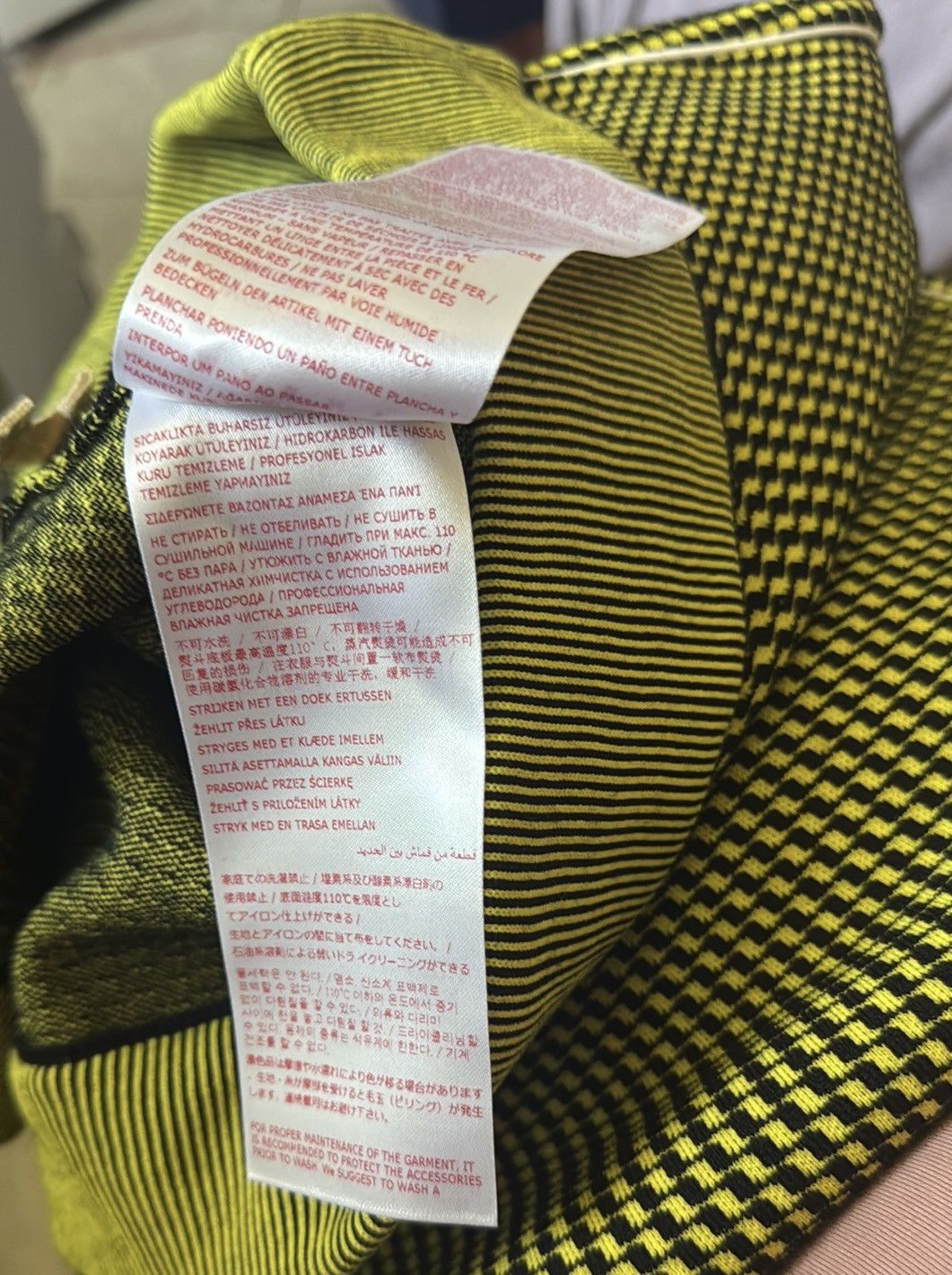 Marni Marni trouser pants black yellow herringbone wool SF2023 48 Size 38R - 6 Thumbnail