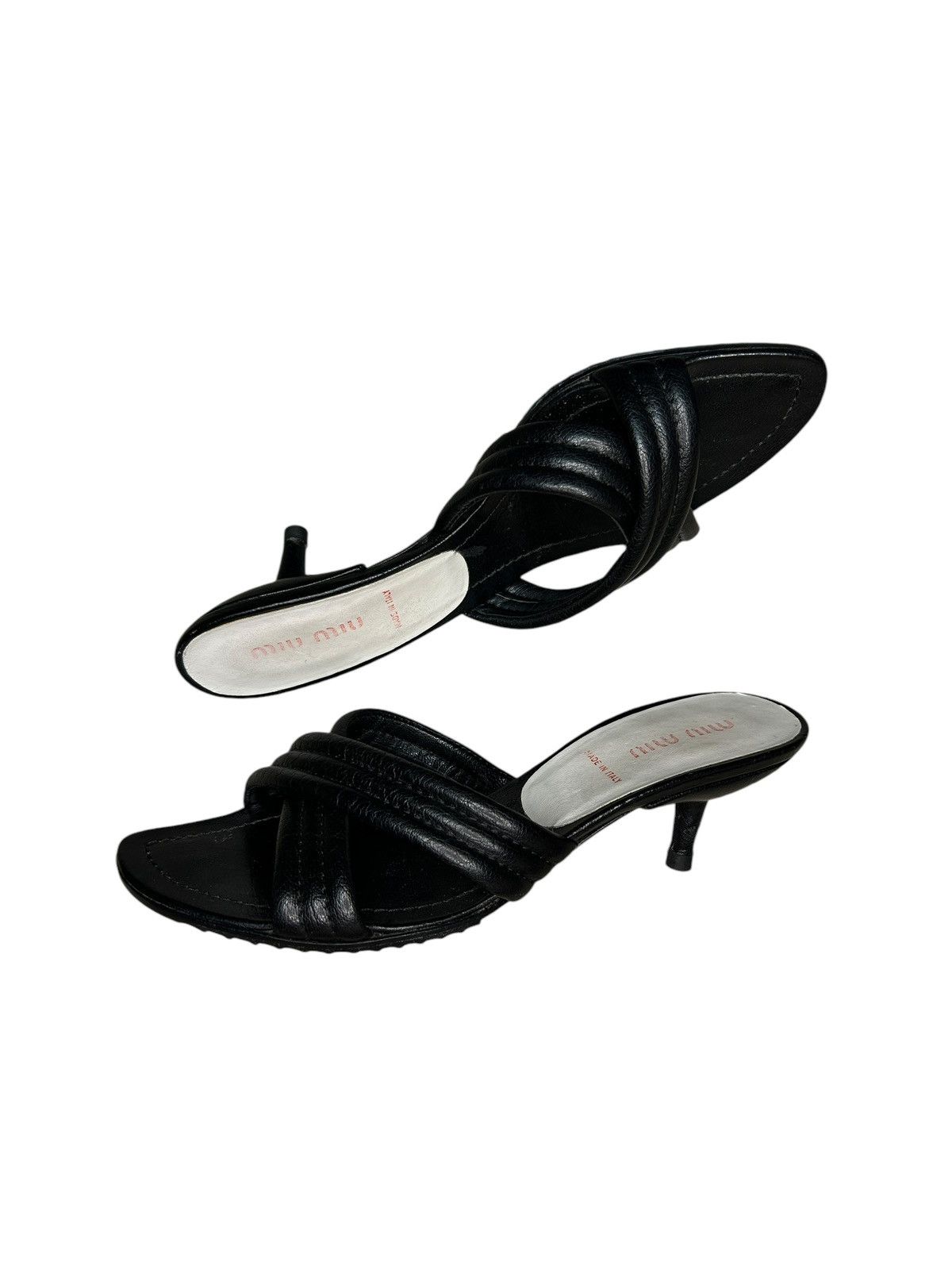 Miu Miu 00s Strap Mules Size US 5.5 / IT 35.5 - 3 Thumbnail