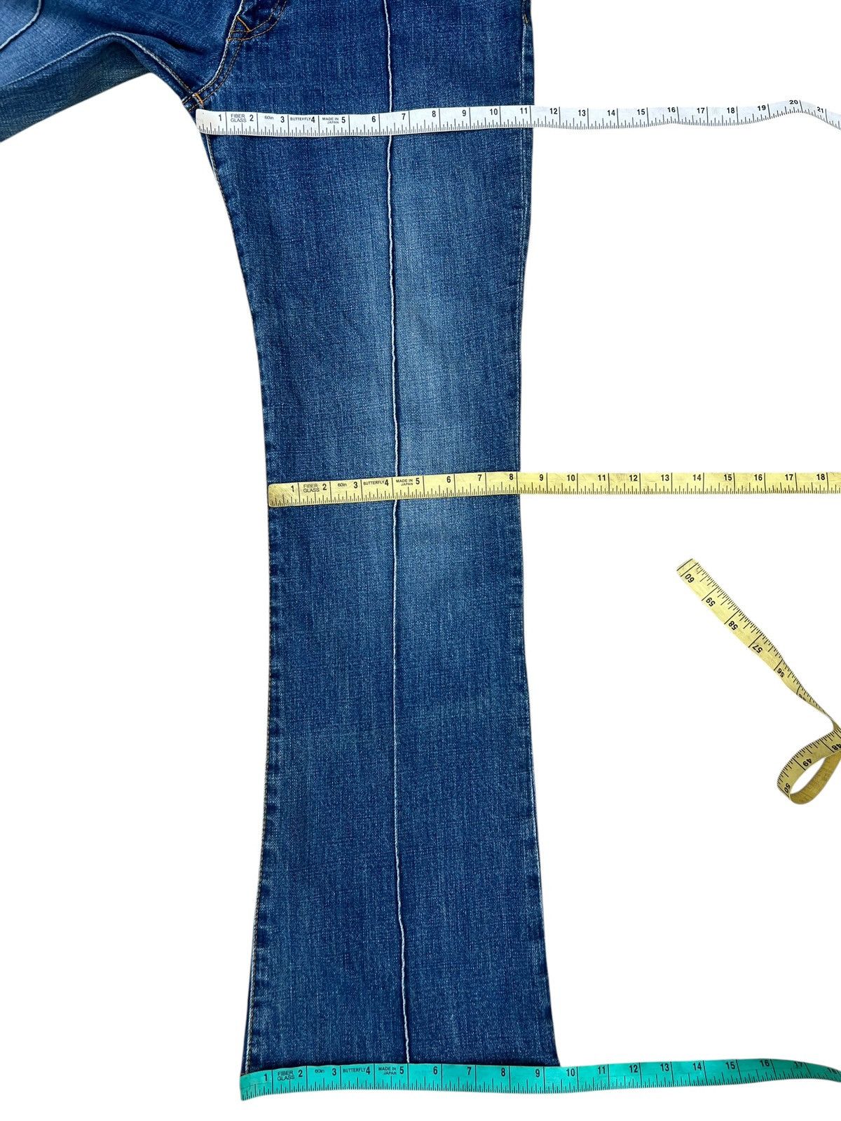 Japanese Brand Obelisk Japan Faded Denim Bootcut Jeans Size 32" / US 10 / IT 46 - 3 Thumbnail