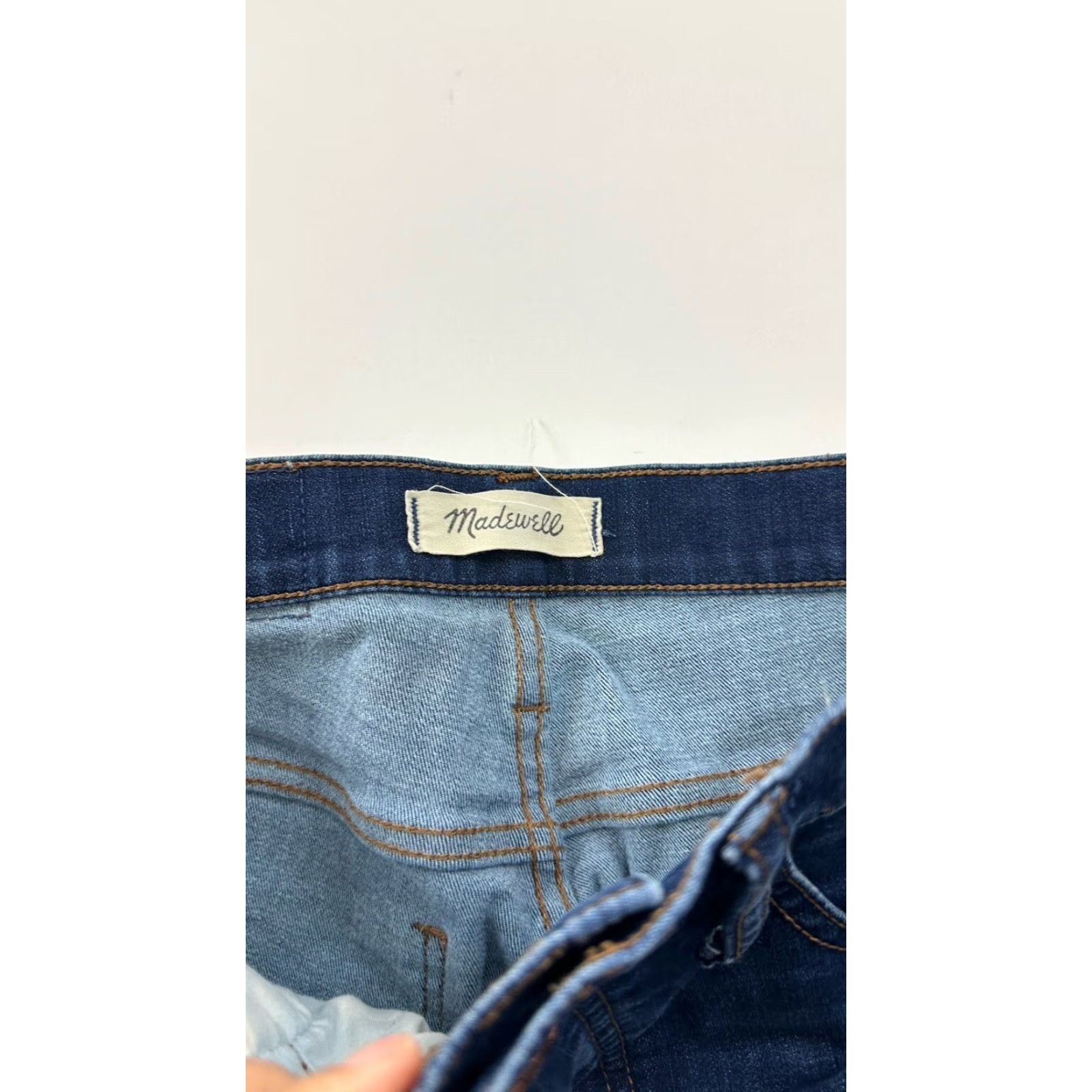 Madewell Madewell Jeans Women’s 26 High Rise Skinny Blue 10" Button Pockets Regular Stretch Comfort Size 26" / US 2 / IT 38 - 2 Thumbnail