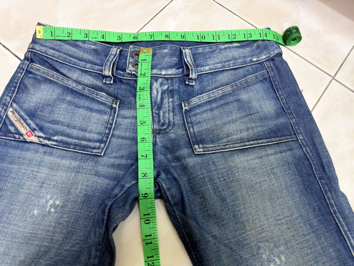 Diesel Diesel Bootcut Y2K Low Rise Distressed Light Wash Denim Size US 28 / EU 44 - 17 Thumbnail