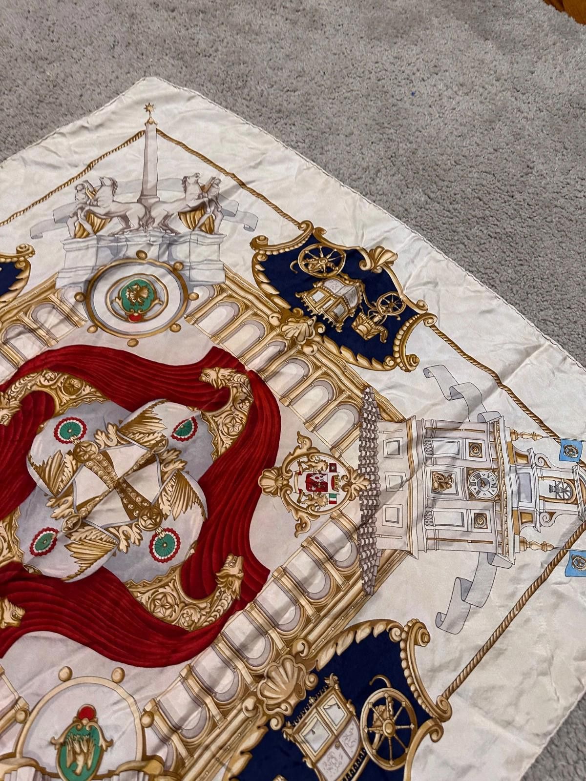 Battistoni Vintage Battistoni hand-sewn pure silk Rome scarf Size ONE SIZE - 6 Thumbnail