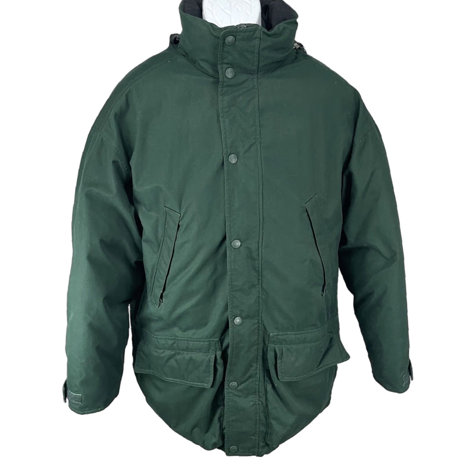 Eddie Bauer Eddie Bauer Coat Mens M Green Down Filled Removable Hood Zip Puffer Jacket Regular Size Medium Size US M / EU 48-50 / 2 - 1 Thumbnail