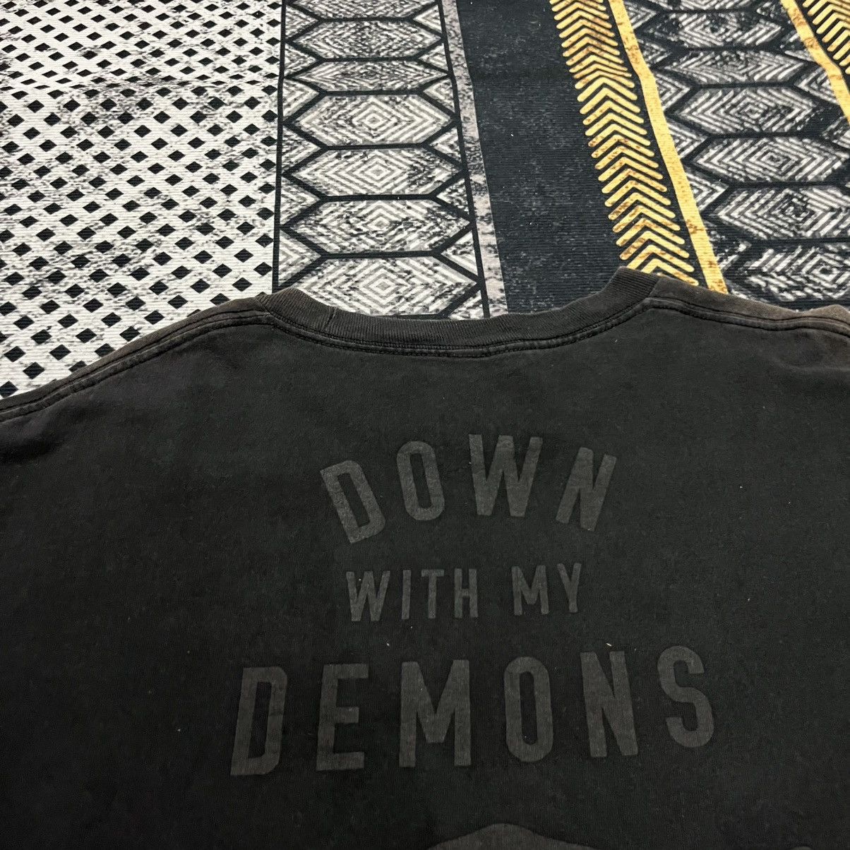 Lurking Class 💥Crazy Sunfaded Down With My Demons Sketchy Tank Trashed Size US L / EU 52-54 / 3 - 11 Thumbnail