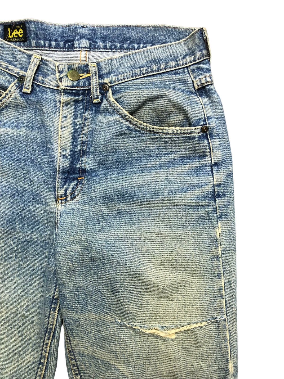 If Six Was Nine × Le Grande Bleu (L.G.B.) × Lee Vintage Lee Riders Distressed Jeans Made in USA Size US 30 / EU 46 - 2 Thumbnail