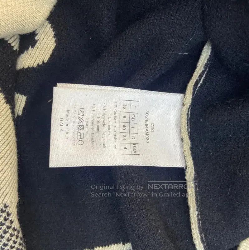 Dior Dior Beige Wool Embroidered Sweater for Women . Size S / US 4 / IT 40 - 6 Thumbnail