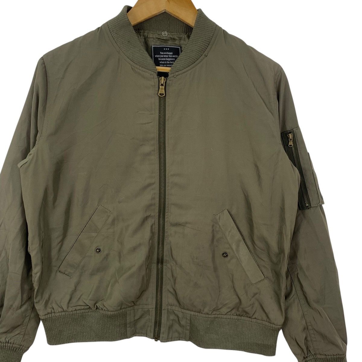 Other PRIVATE PAUSE JAPAN MA-1 Fighter Bomber Jacket Zipper Pilot Size M / US 6-8 / IT 42-44 - 6 Thumbnail