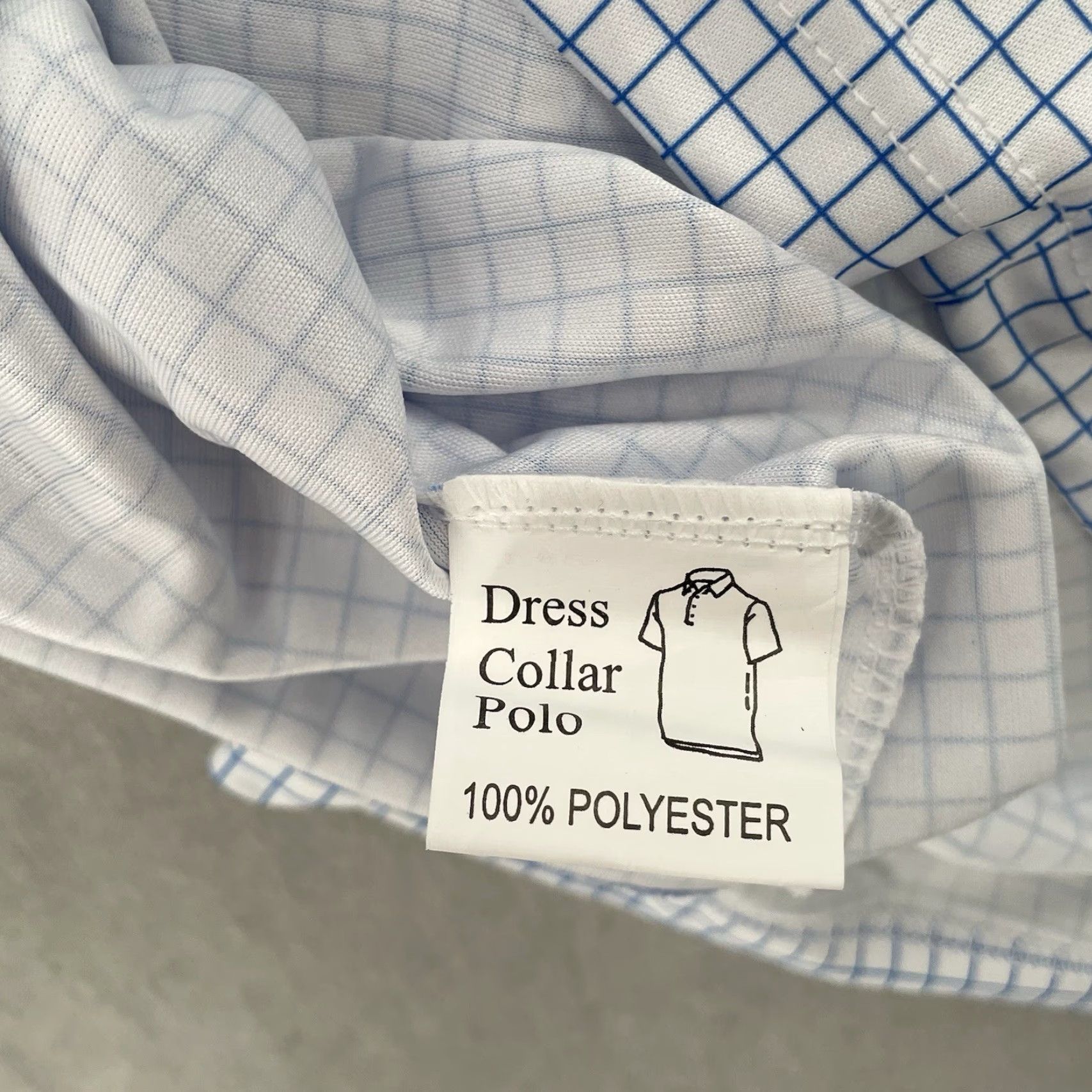 CO Collars & Co Shirt Polo 2XL Blue White Short Sleeve Dress Collar Men Size 48R - 5 Thumbnail