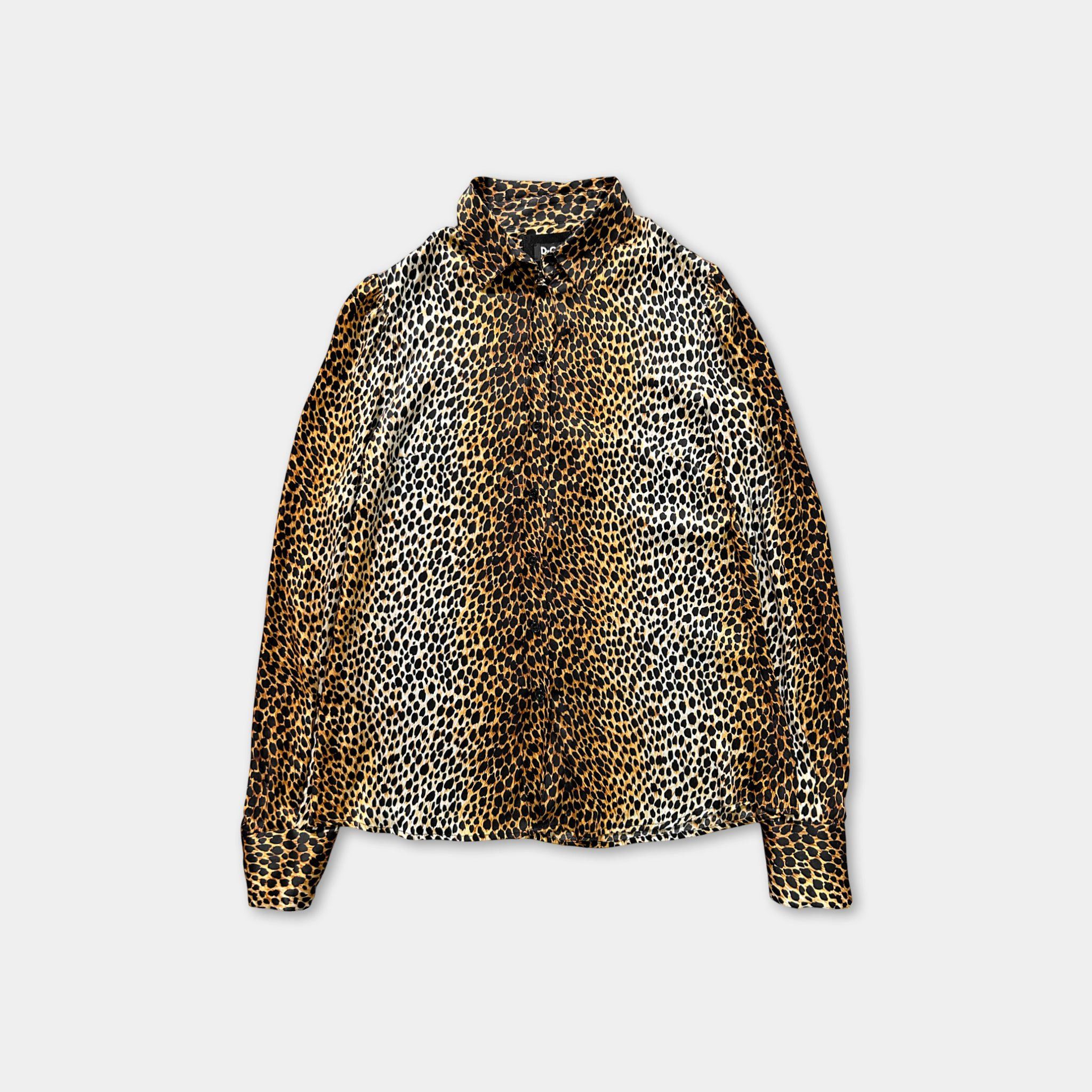 Dolce & Gabbana Dolce & Gabbana Leopard Cheetah Print Shirt Size US M / EU 48-50 / 2 - 1 Thumbnail