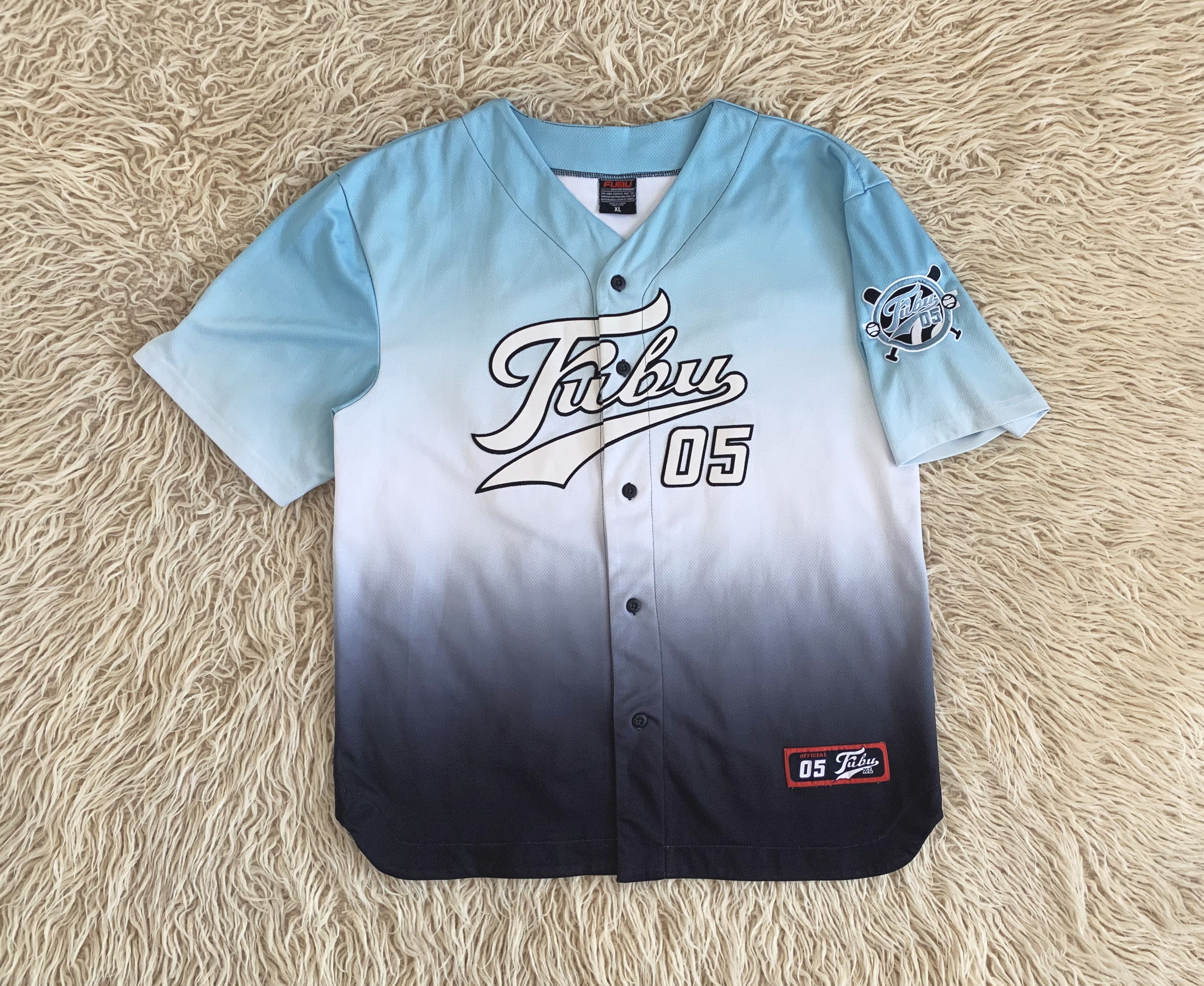 Fubu FUBU Men's Rap Y2K Varsity USA School Baseball Polyester Hip