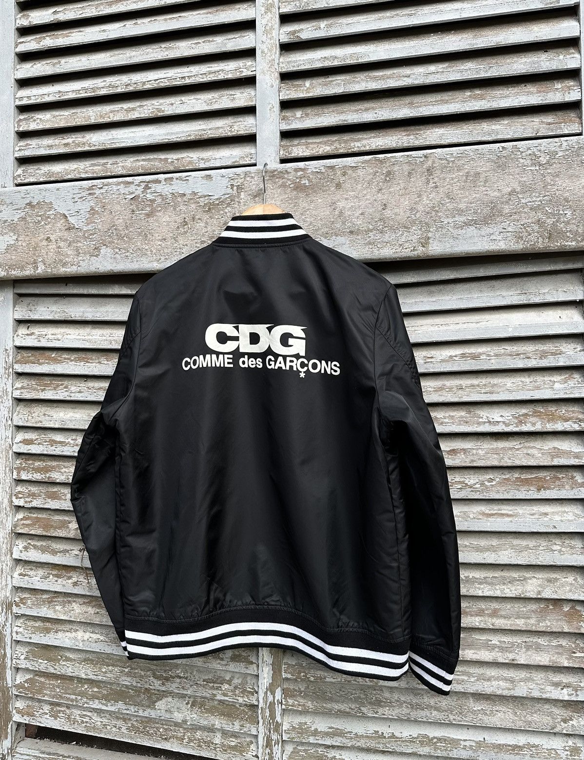 Comme des Garcons AD2018 Comme Des Garcons Big Logo Bomber Jacket Size US M / EU 48-50 / 2 - 2 Thumbnail