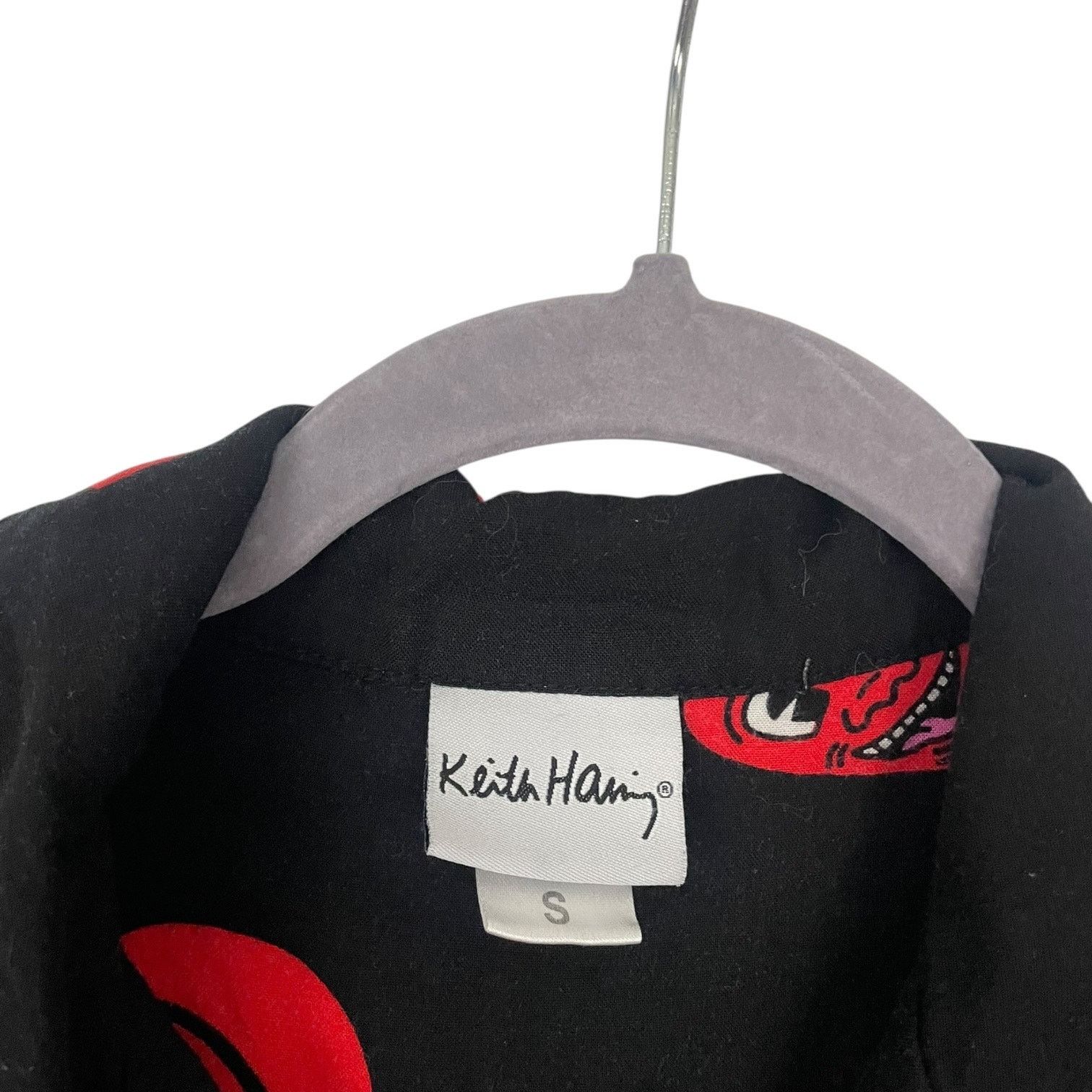 Keith Haring Keith Haring Black & Red Heart Short Sleeve Button Down Size S / US 4 / IT 40 - 6 Thumbnail