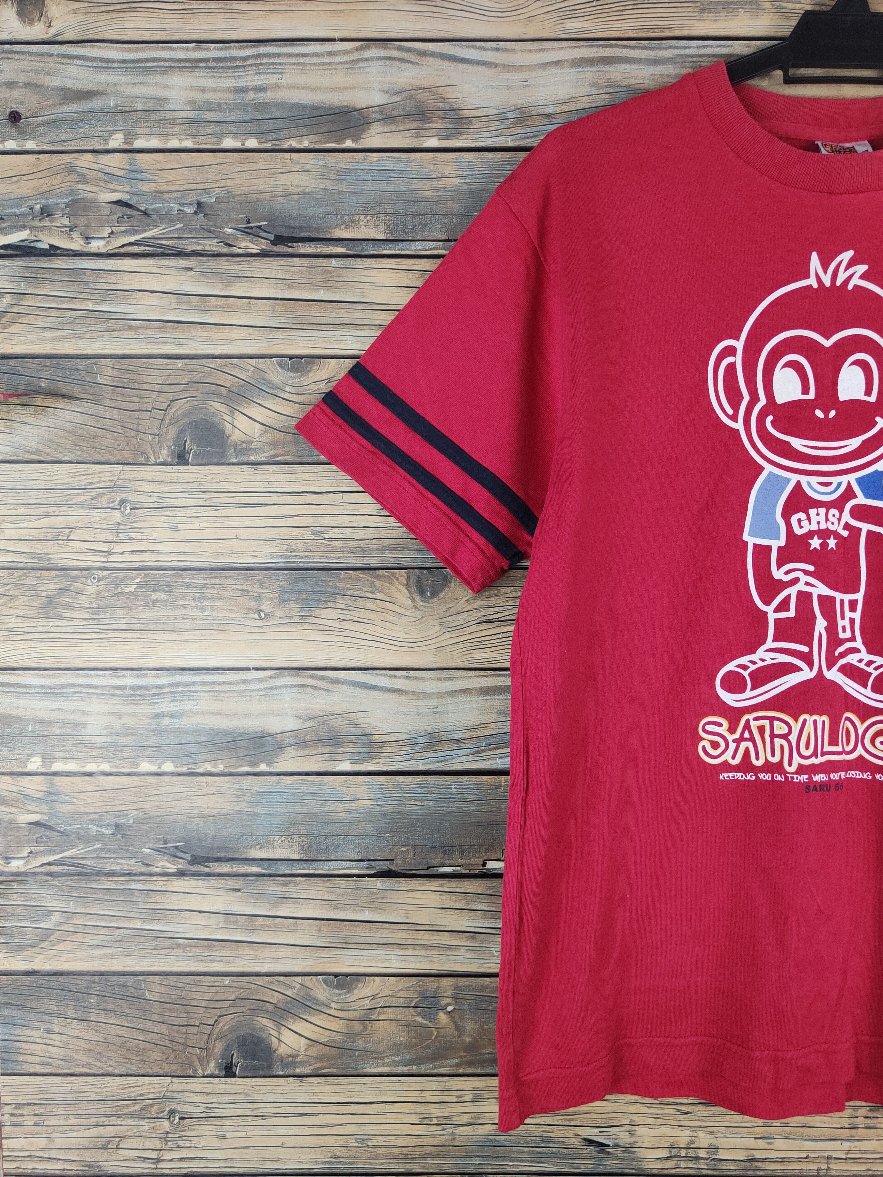 Japanese Brand DL Grass Hither Red Short Sleeve T-shirt #2767 Size US L / EU 52-54 / 3 - 4 Thumbnail