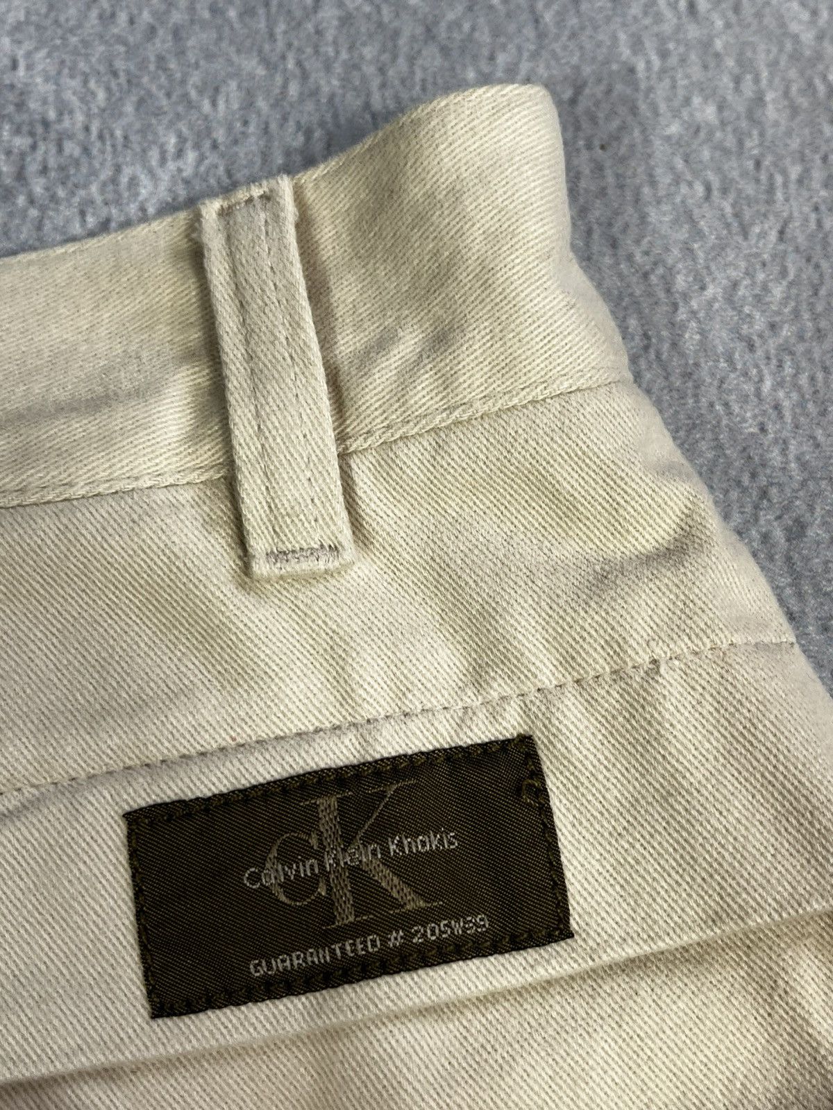 Calvin Klein × Vintage Vintage 90s Calvin Klein beige chinos pants streetwear 36 Size US 36 / EU 52 - 4 Thumbnail