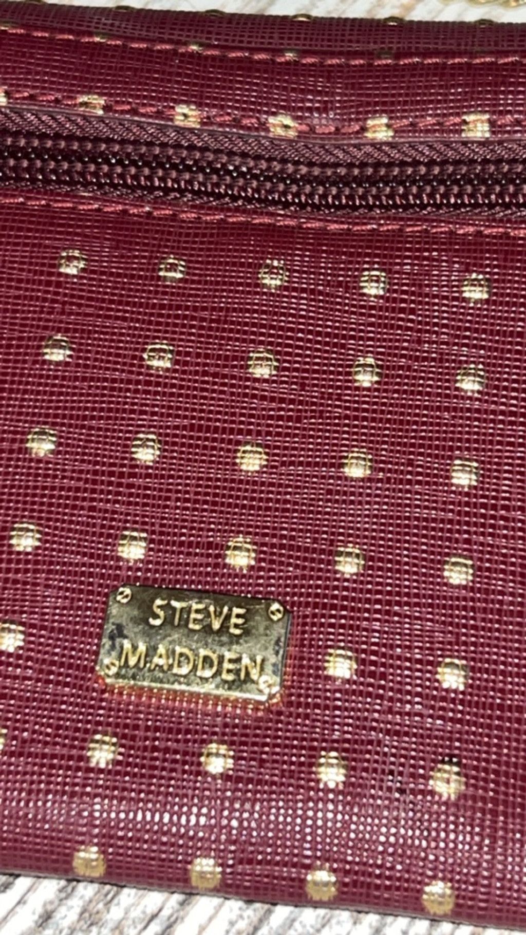 Steve Madden Women's Steve Madden Wallet One Size Burgundy Gold Size ONE SIZE - 3 Thumbnail