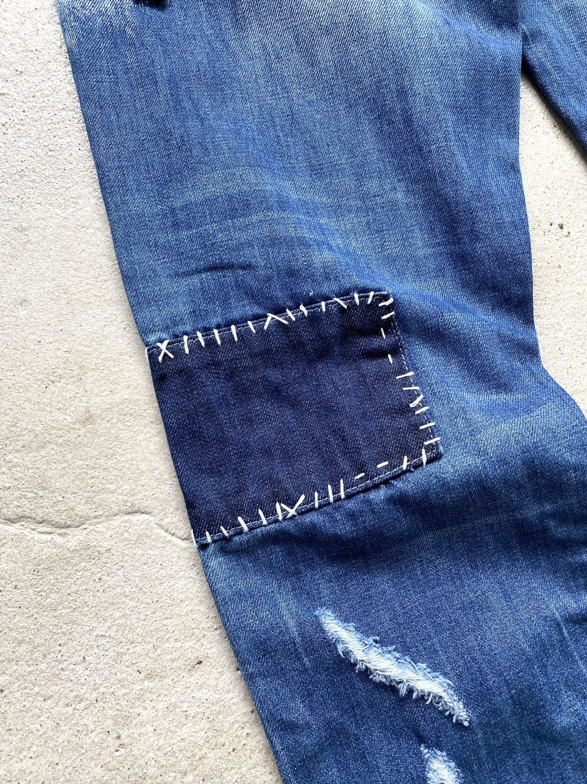 Dsquared2 Vintage Dsquared2 Distressed Patchwork Denim Pants Size US 34 / EU 50 - 17 Thumbnail