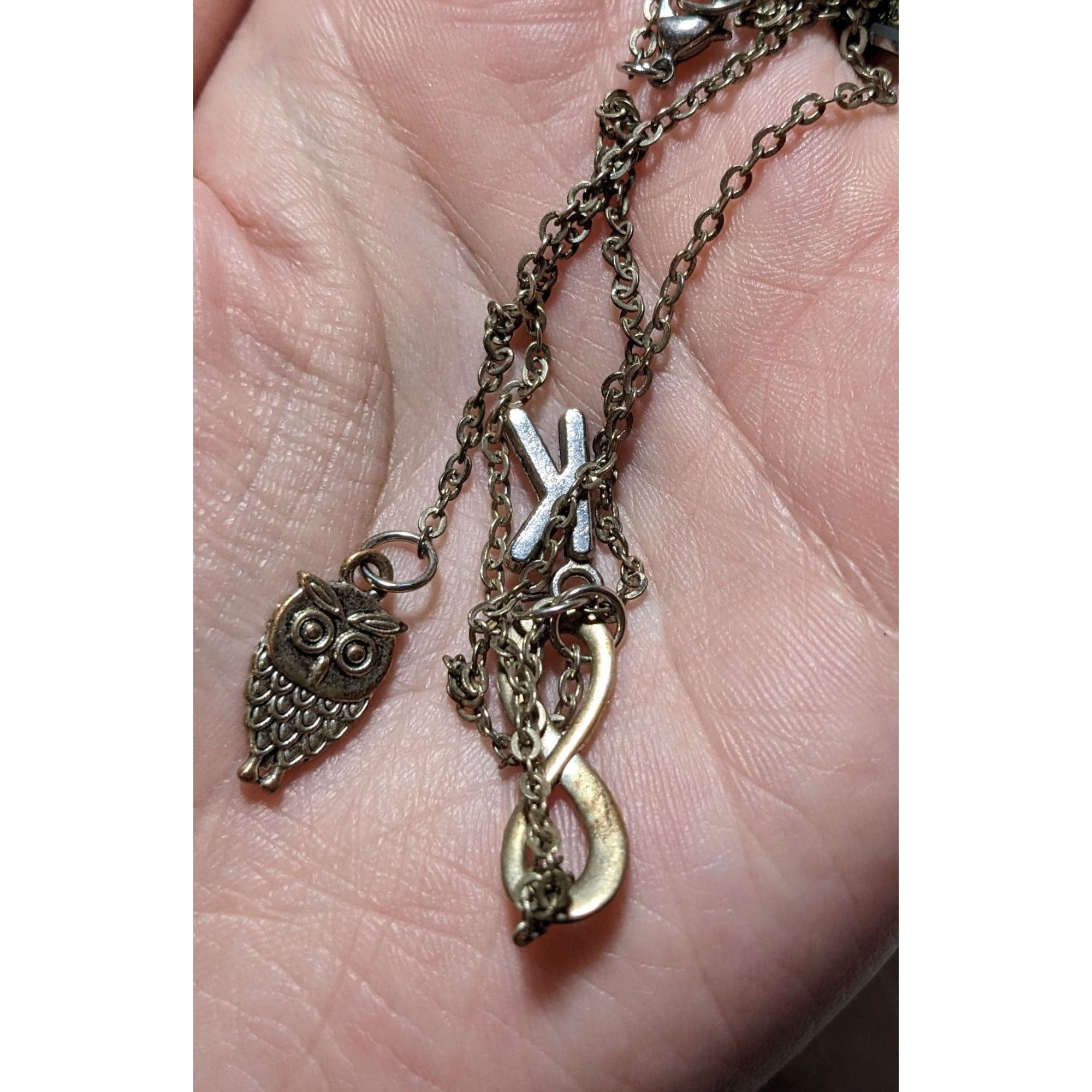 Other Infinity Owl Initial Drop Necklace Size ONE SIZE - 5 Thumbnail