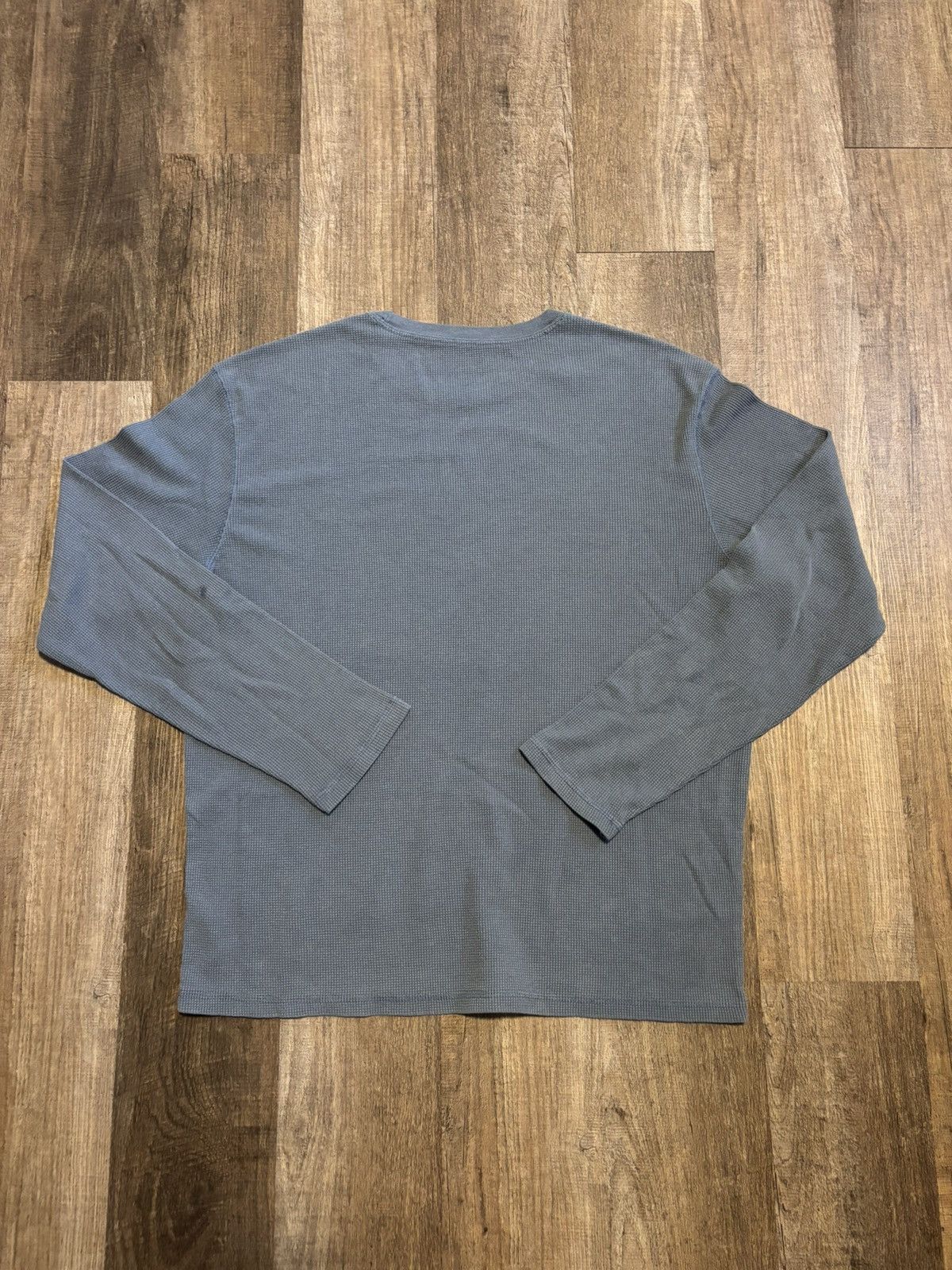 DKNY Y2K DKNY Jeans Thermal Waffle Knit Long Sleeve Tee Shirt Size US L / EU 52-54 / 3 - 3 Thumbnail