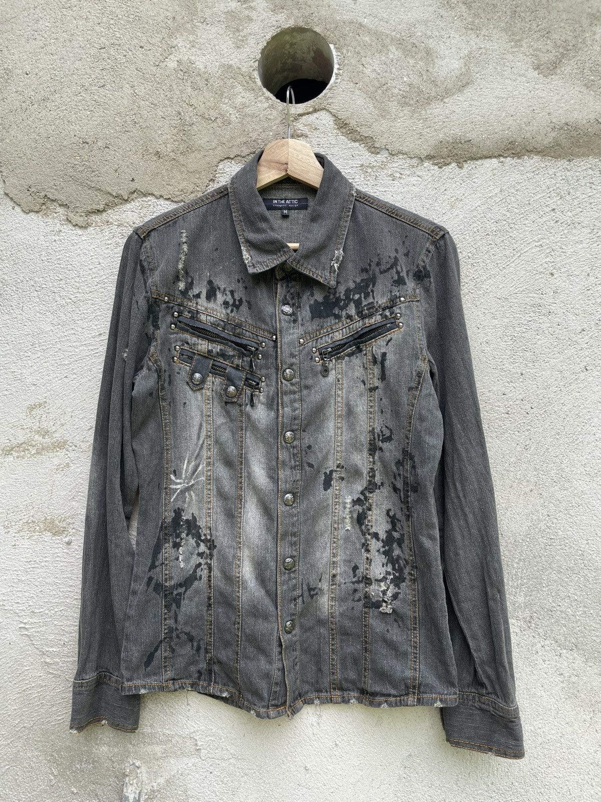 In The Attic In The Attic Changeabl Design Denim Jacket Distressed Size US M / EU 48-50 / 2 - 1 Thumbnail