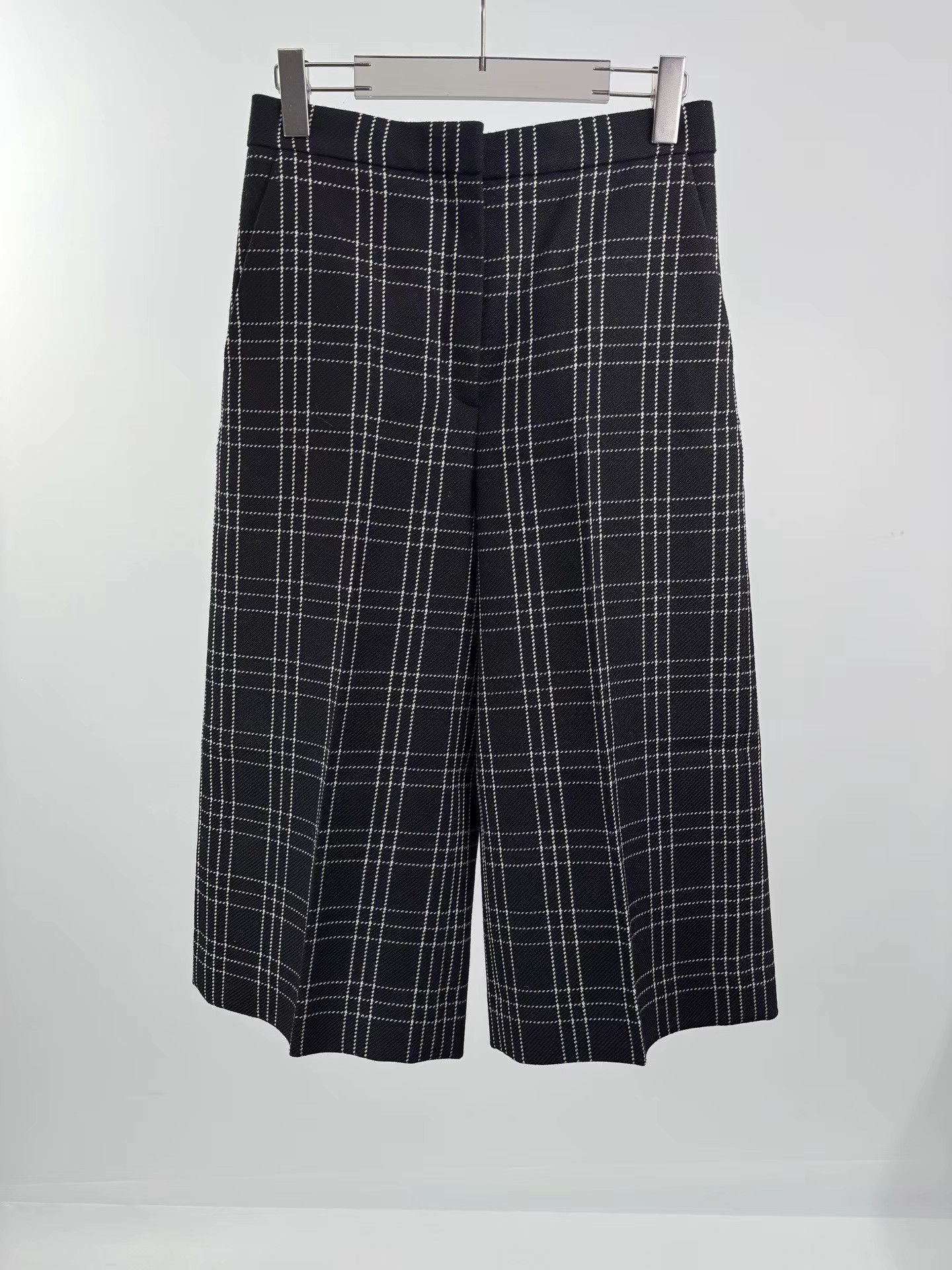 Dior DIOR Black Check Wool Trousers Size US 36 / EU 52 - 1 Thumbnail
