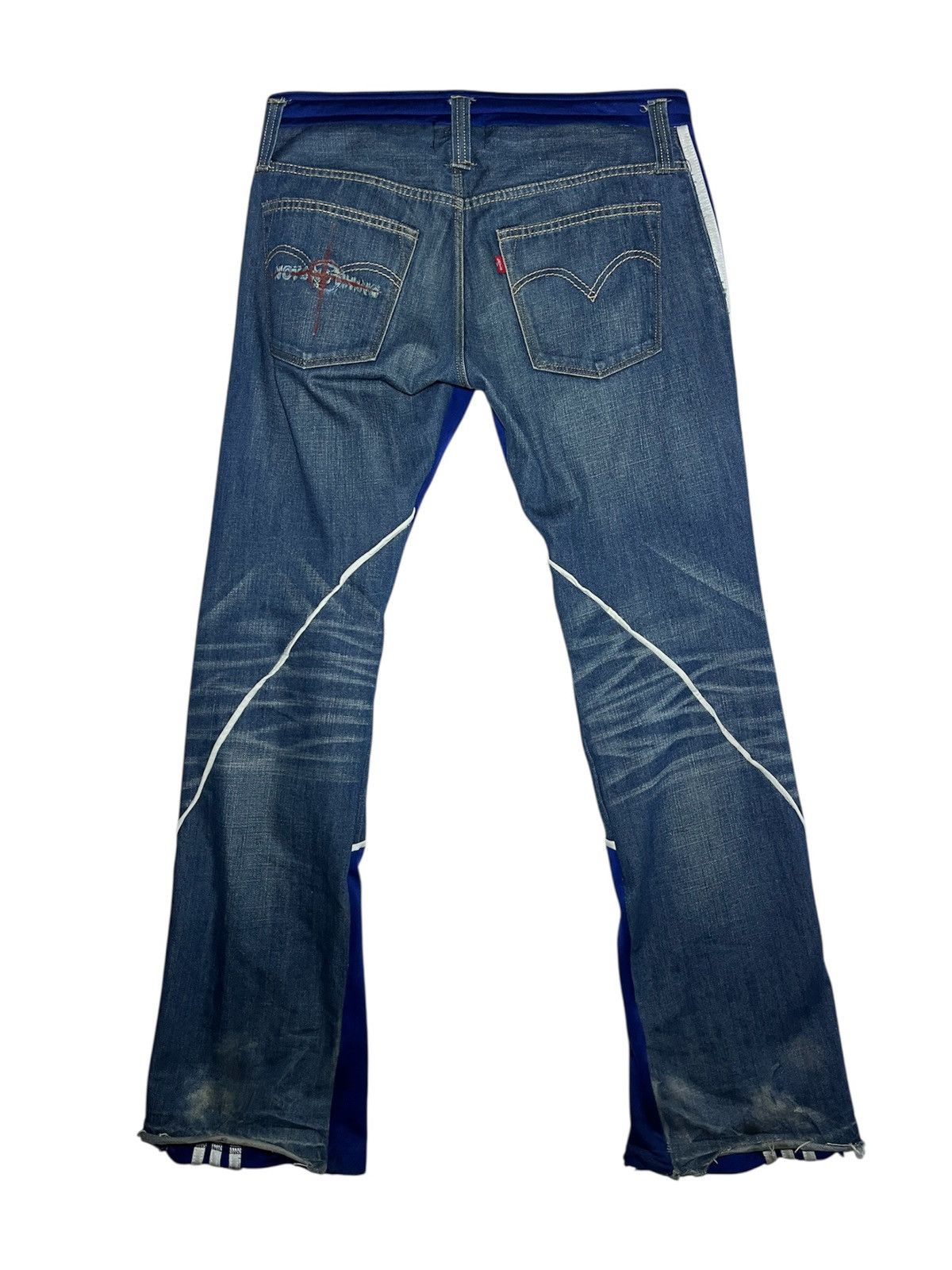 Vintage Levi’s X Adidas Half Training Denim Pants Size US 31 - 2 Thumbnail