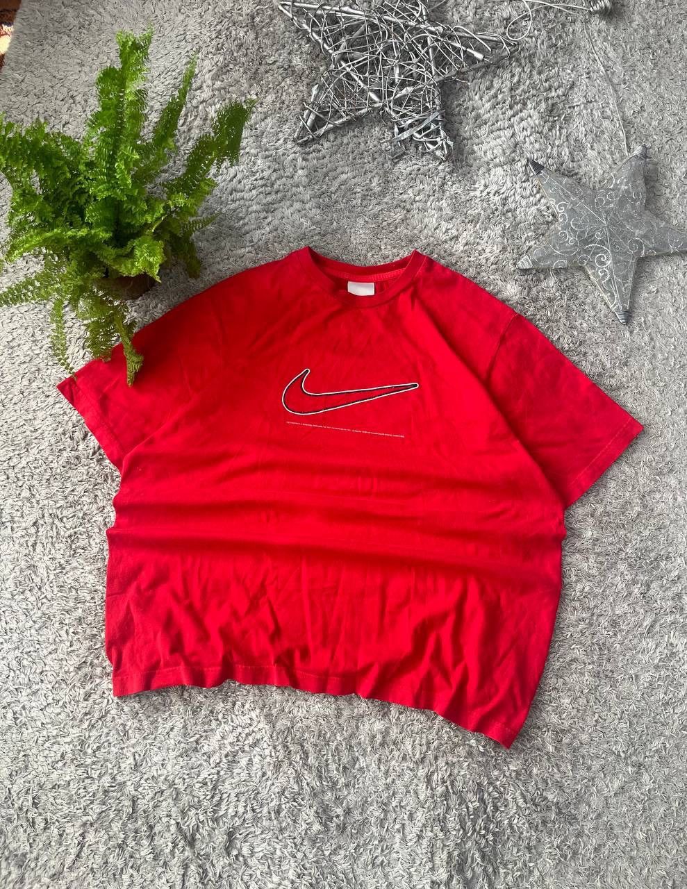 Nike × Vintage 00s Nike T-Shirt Streetwear Vintage Rare Big Logo Swoosh Size US XL / EU 56 / 4 - 1 Thumbnail
