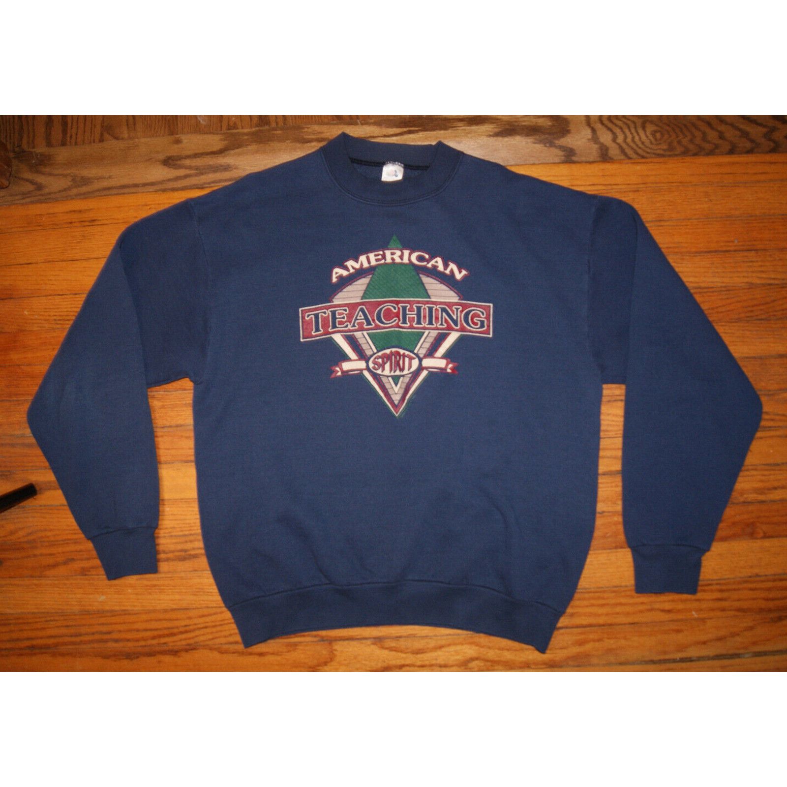 Fruit Of The Loom VTG American Teaching Spirit Crewneck 2XL Sweatshirt FOTL Size US XXL / EU 58 / 5 - 3 Thumbnail
